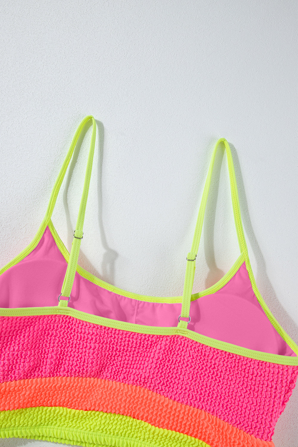 Grapefruit Orange Color Block High Waisted Sexy Bikini Set-Swimwear/High Waisted Swimsuit-[Adult]-[Female]-2022 Online Blue Zone Planet