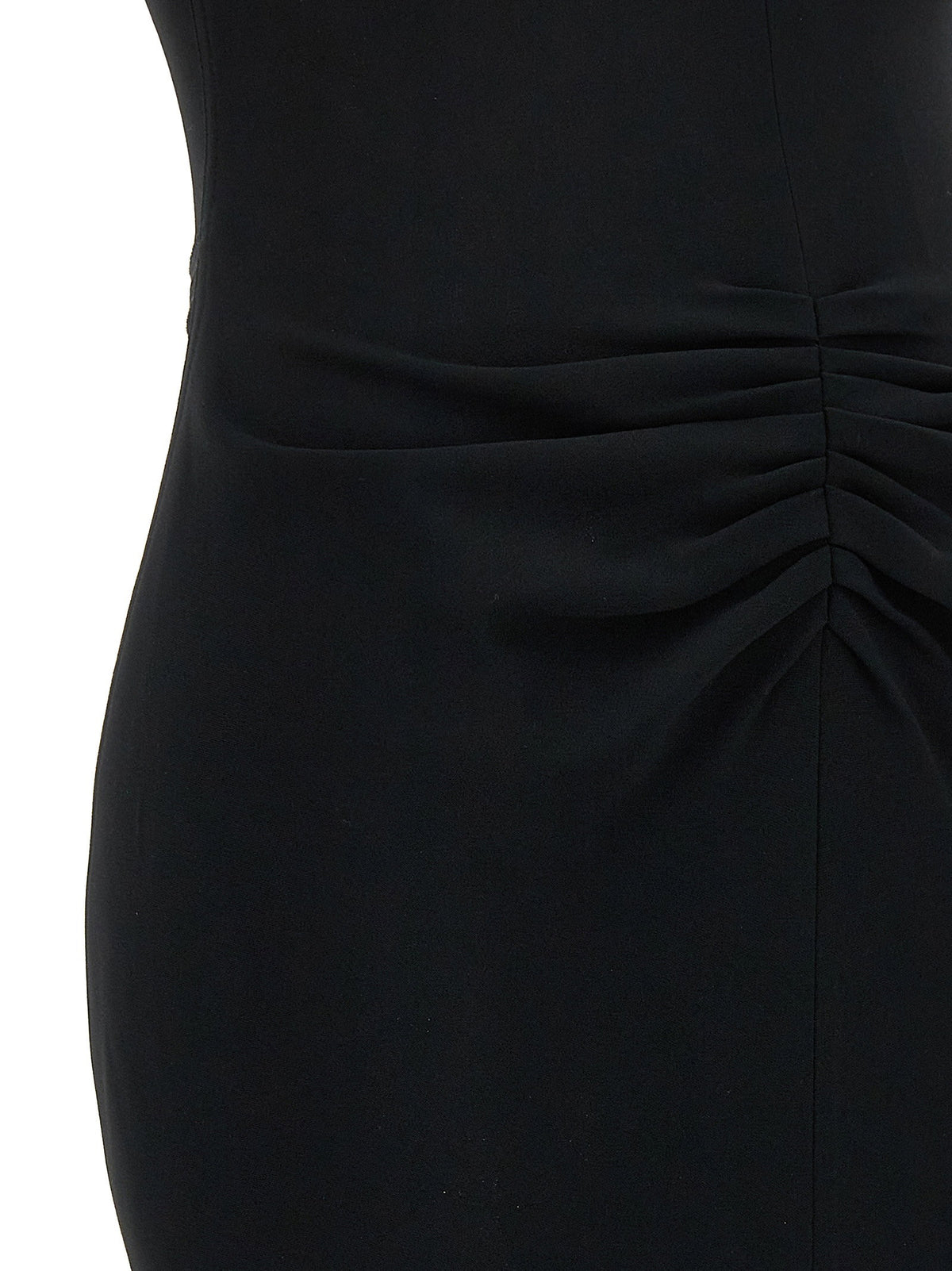 Victoria Beckham Gathered Waist Midi Dress-Dresses-[Adult]-[Female]-2022 Online Blue Zone Planet