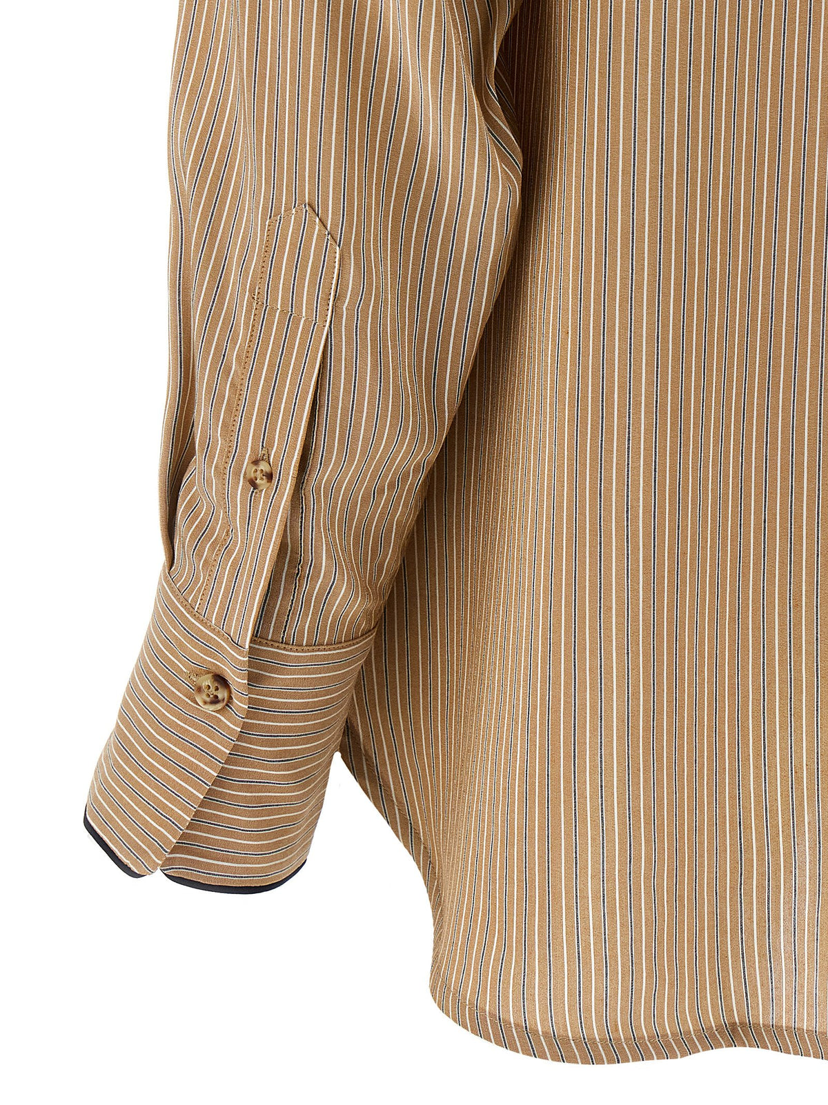 Victoria Beckham Piping Detail Pyjama Shirt-Shirts-[Adult]-[Female]-2022 Online Blue Zone Planet