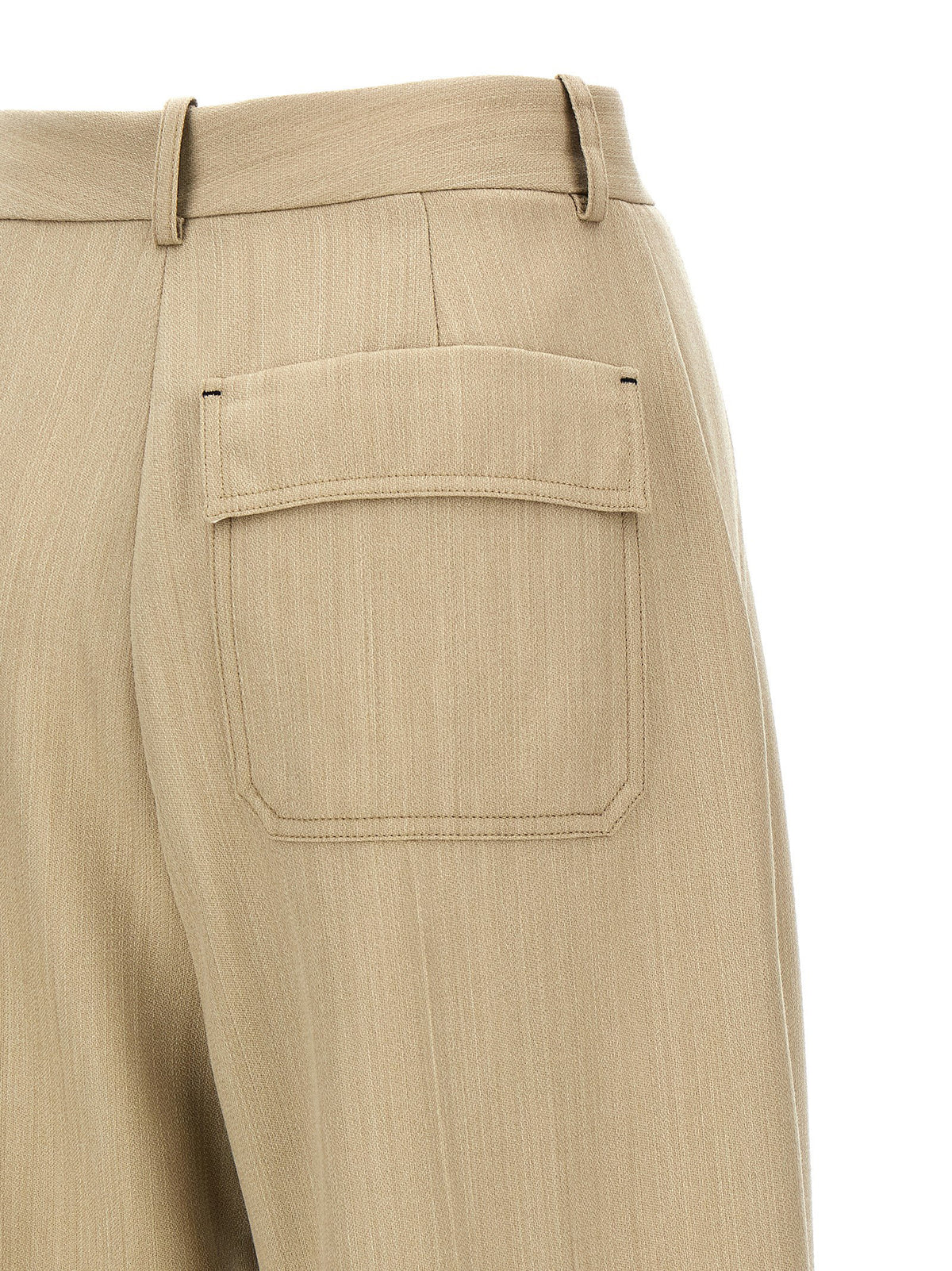 Victoria Beckham Maxi Turn-up Pants-Trousers-[Adult]-[Female]-2022 Online Blue Zone Planet