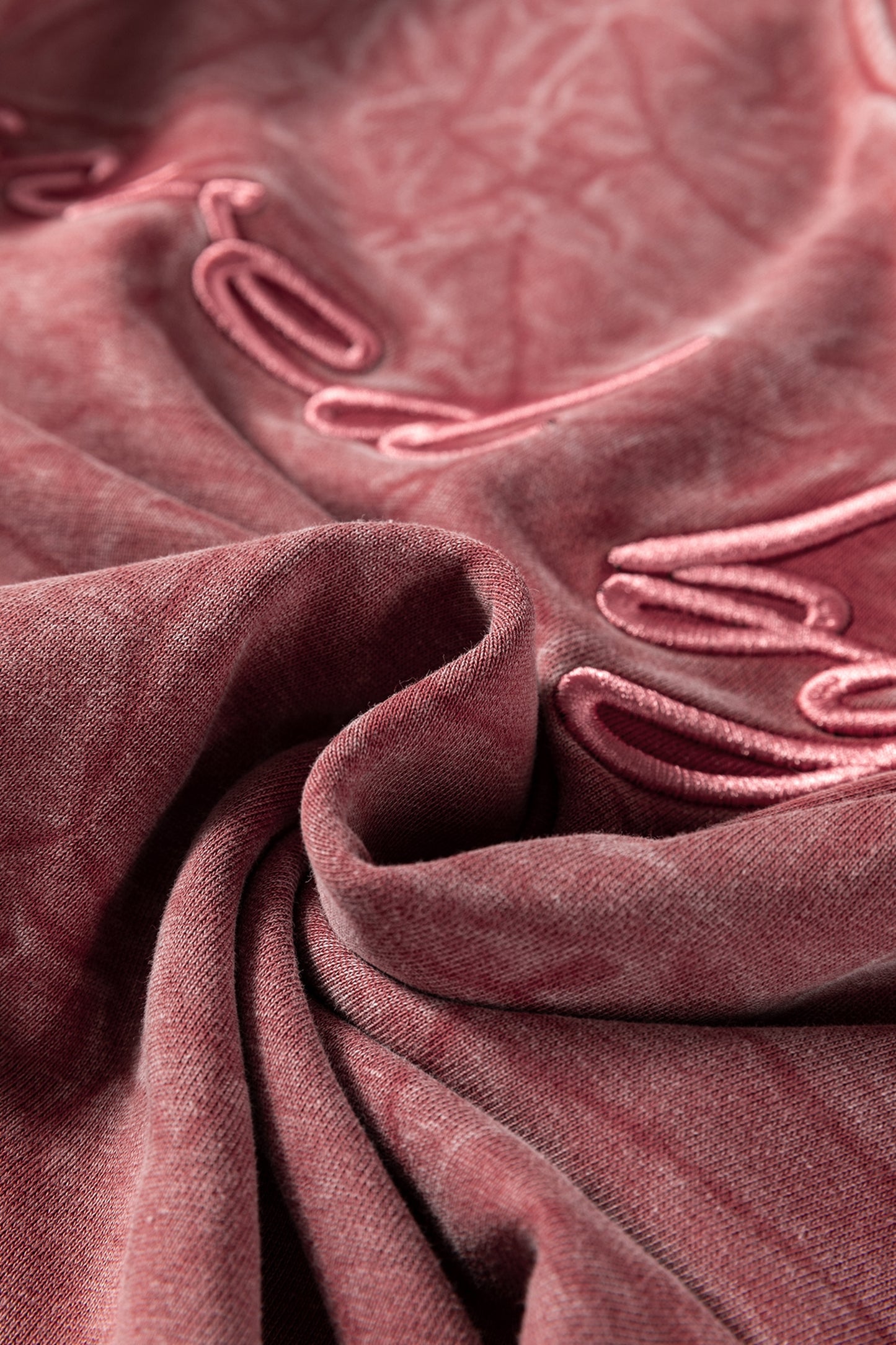 Mineral Red Saved By Grace Letter Embroidery Mineral Wash Loose Sweatshirt-Tops/Sweatshirts & Hoodies-[Adult]-[Female]-2022 Online Blue Zone Planet