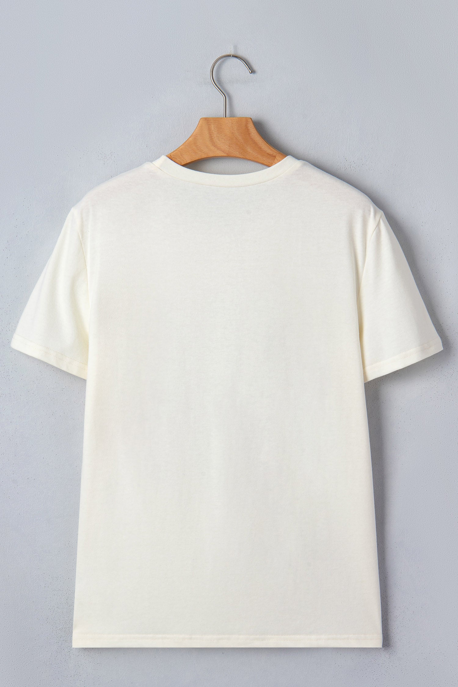 White Fish Print Short Sleeve Round Neck T Shirt-Tops/Tops & Tees-[Adult]-[Female]-2022 Online Blue Zone Planet