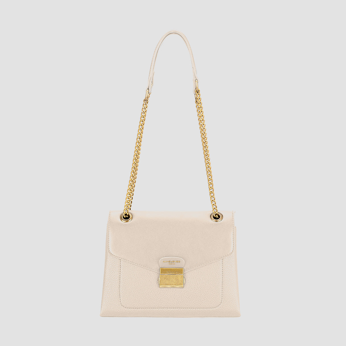 David Jones Chain-Handle Shoulder Bag-HANDBAGS-[Adult]-[Female]-Creamy White-One Size-2022 Online Blue Zone Planet