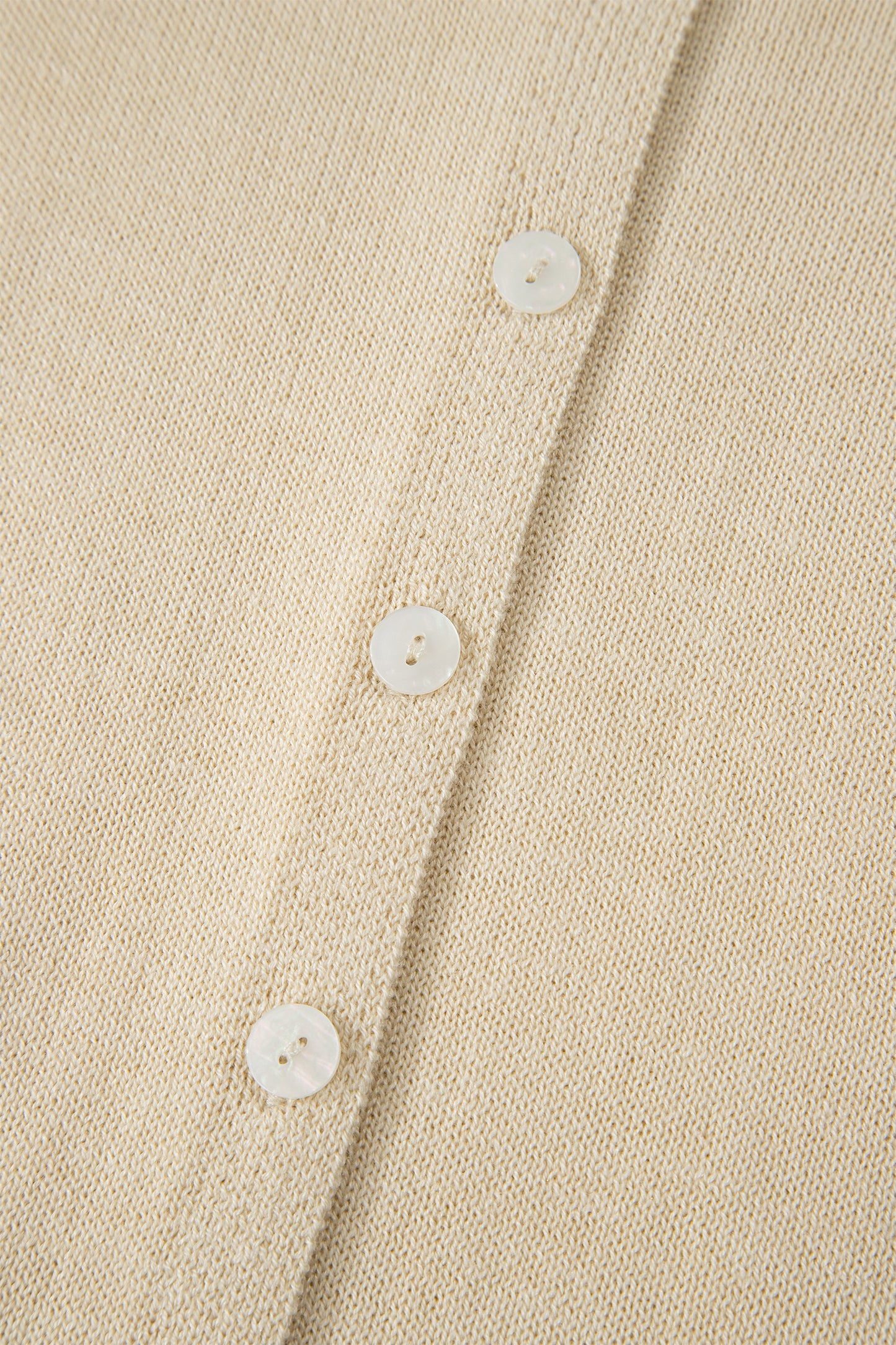 Apricot Buttoned Front Rolled Hem Cap Sleeve Sweater Top-TOPS / DRESSES-[Adult]-[Female]-2022 Online Blue Zone Planet