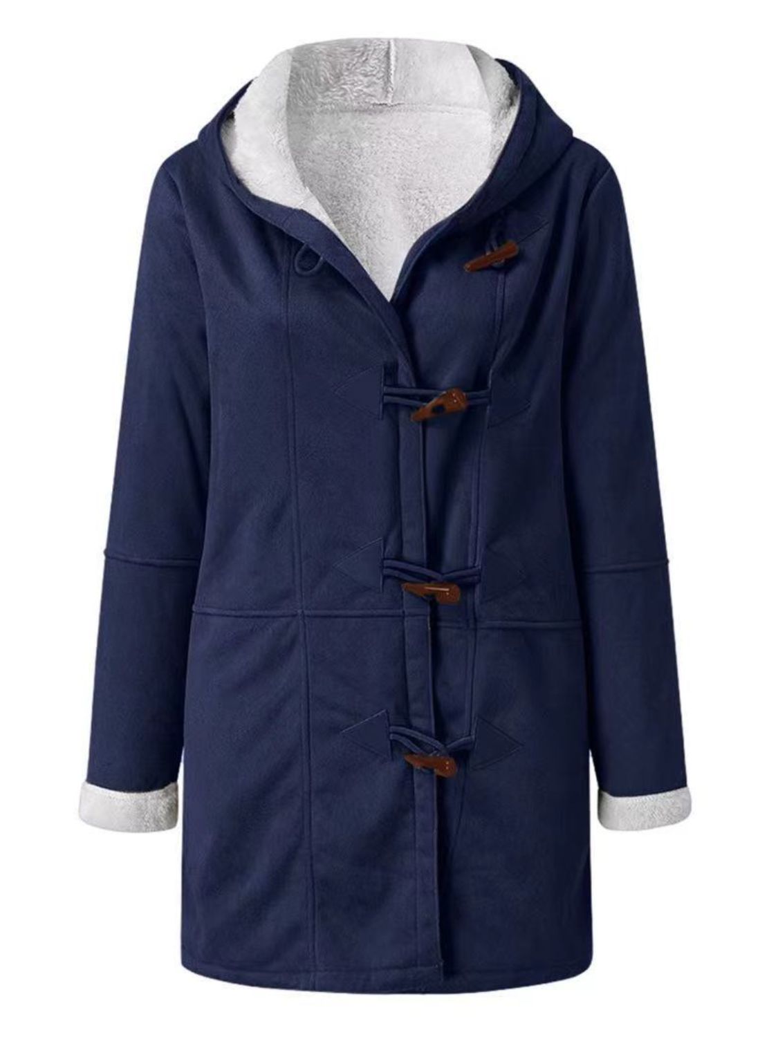 Full Size Pocketed Long Sleeve Hooded Toggle Jacket-TOPS / DRESSES-[Adult]-[Female]-2022 Online Blue Zone Planet