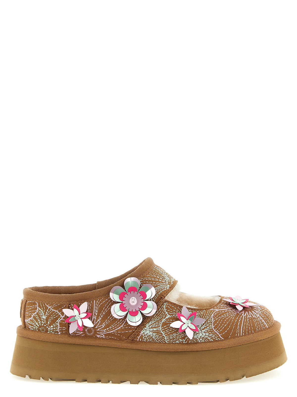 UGG Bea Mary Jane Meadow Sabots-Flat Shoes-[Adult]-[Female]-38-Multicolor-2022 Online Blue Zone Planet