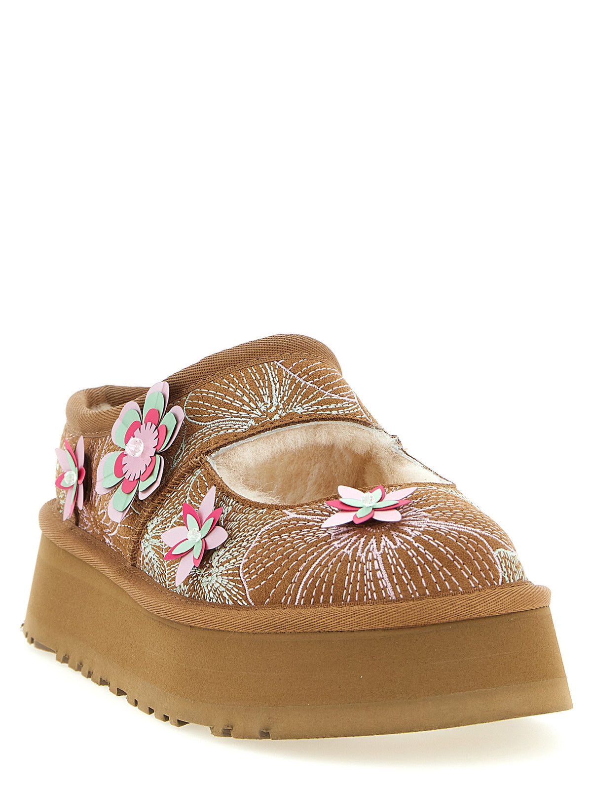 UGG Bea Mary Jane Meadow Sabots-Flat Shoes-[Adult]-[Female]-2022 Online Blue Zone Planet