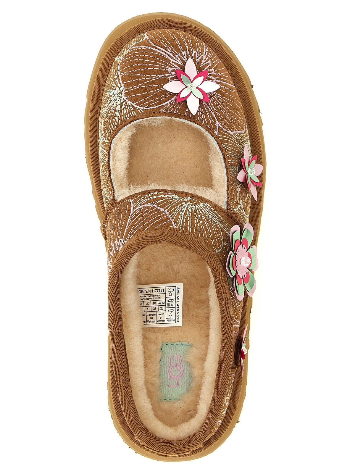 UGG Bea Mary Jane Meadow Sabots-Flat Shoes-[Adult]-[Female]-2022 Online Blue Zone Planet