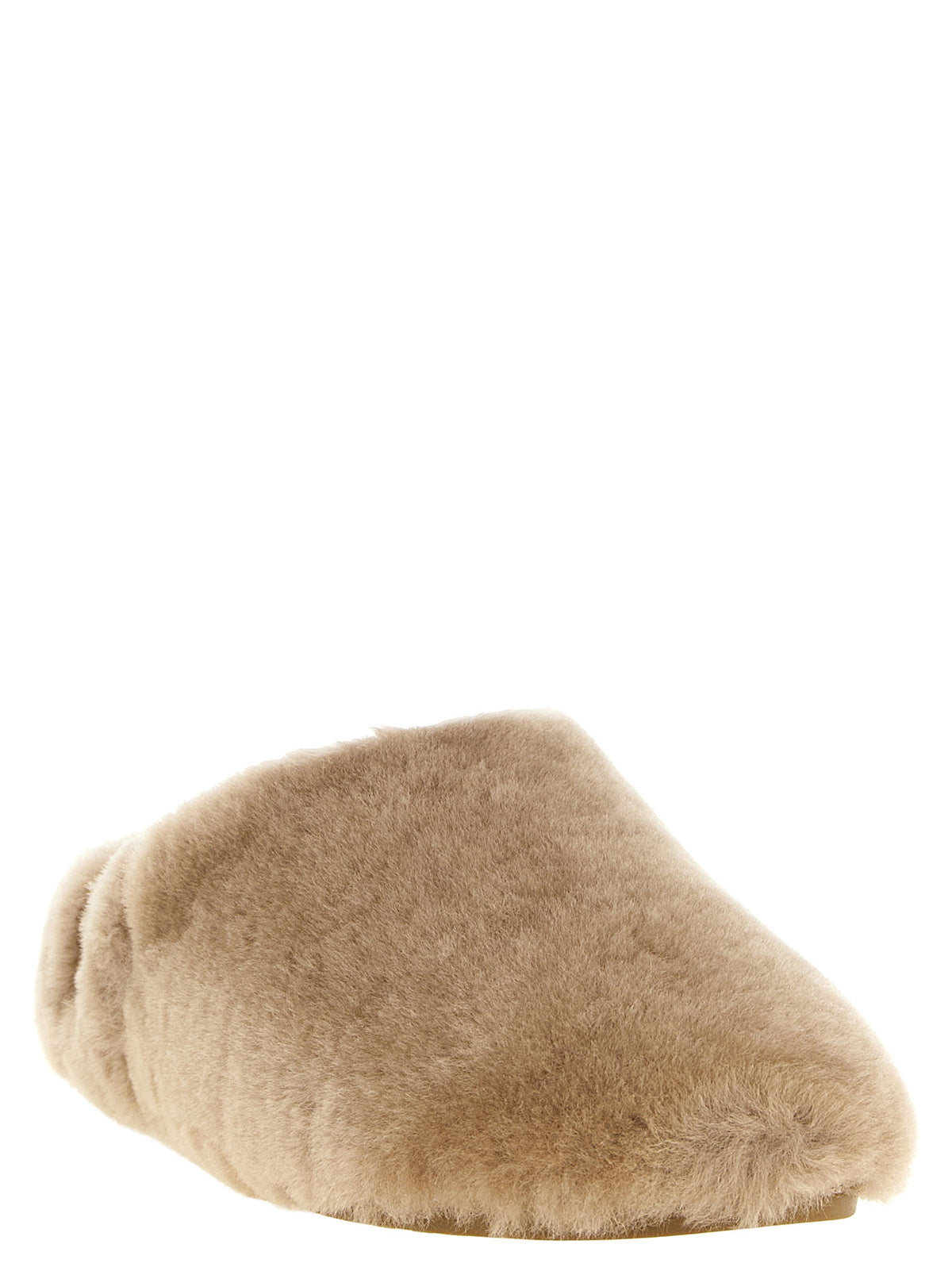 UGG Brown Elea Fluffed Sabots