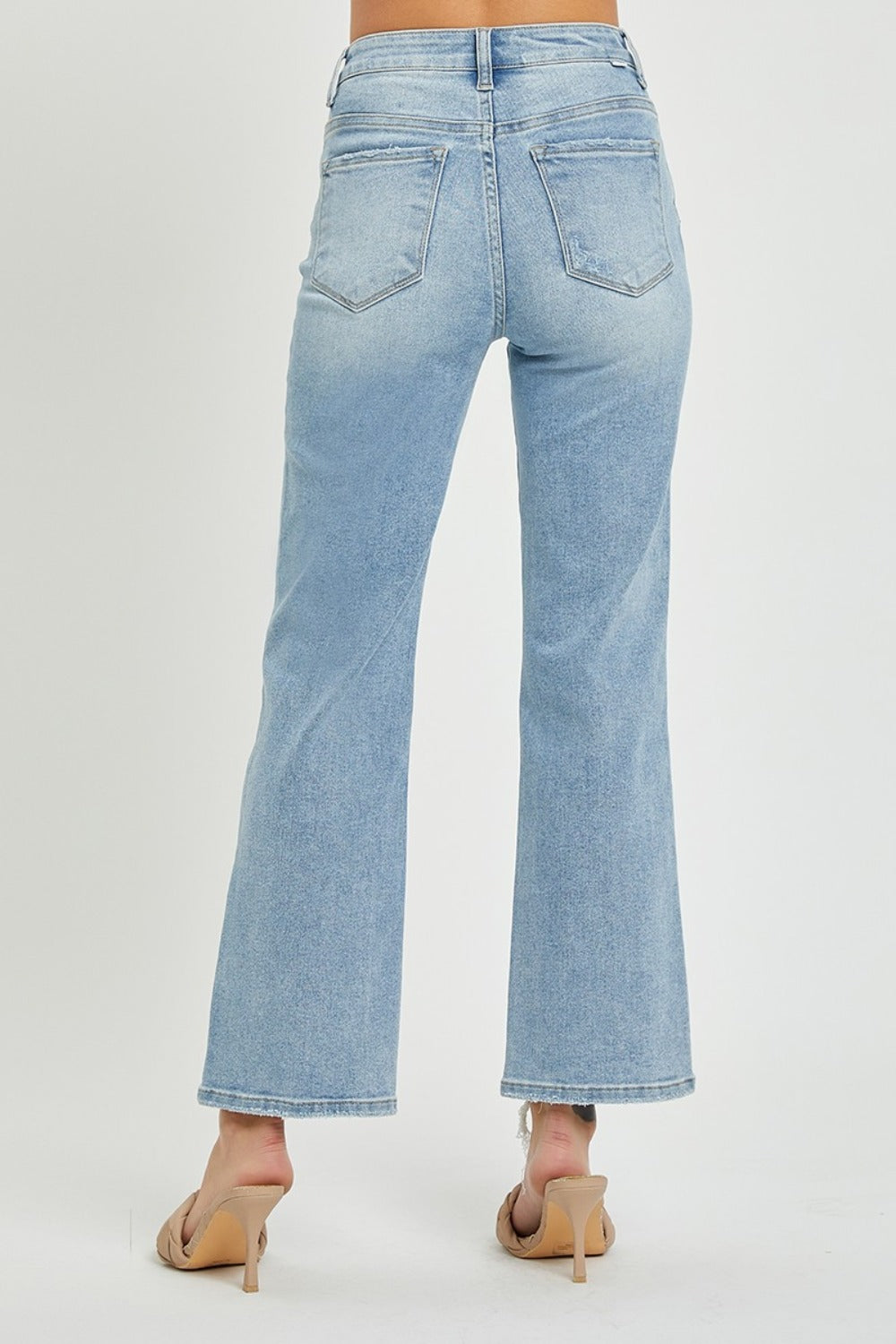 RISEN Full Size High Rise Straight Jeans-BOTTOMS SIZES SMALL MEDIUM LARGE-[Adult]-[Female]-2022 Online Blue Zone Planet