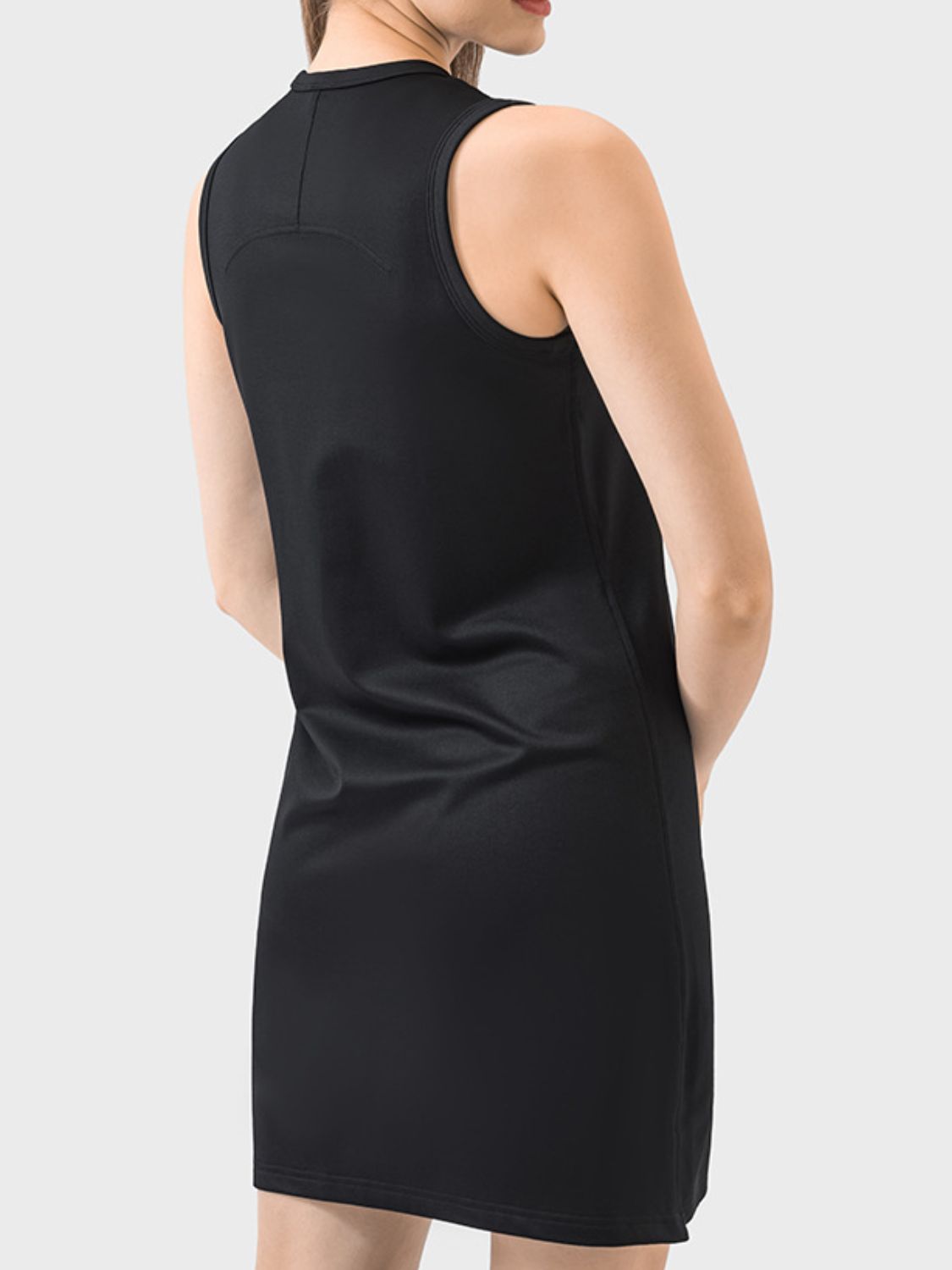 Round Neck Sleeveless Active Dress-TOPS / DRESSES-[Adult]-[Female]-2022 Online Blue Zone Planet