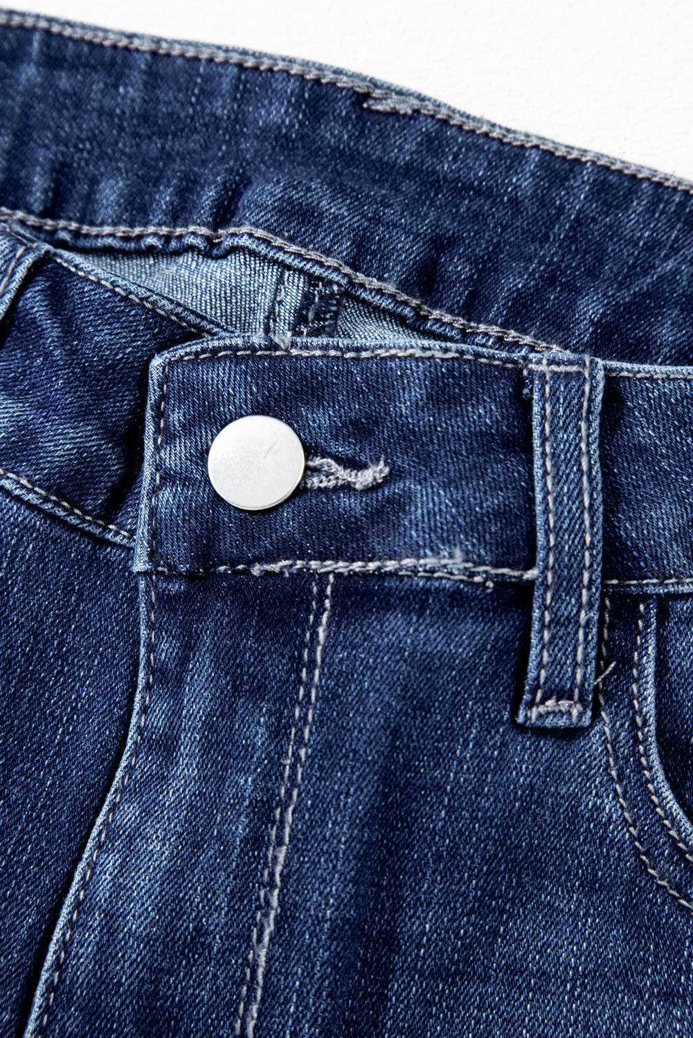 Blue Zone Planet | Beau Blue Mineral Wash Raw Hem High Waist Flared Jeans-Bottoms/Jeans-[Adult]-[Female]-2022 Online Blue Zone Planet