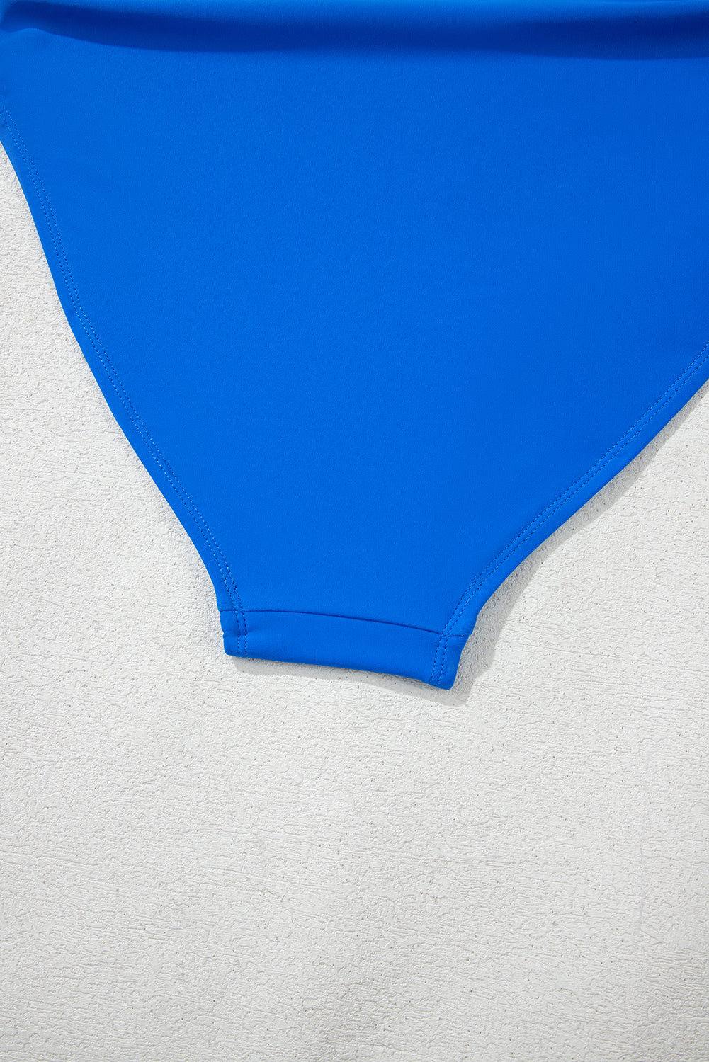 Blue Colorblock Square Neck Top Pleated High Waisted Bikini-Swimwear/High Waisted Swimsuit-[Adult]-[Female]-2022 Online Blue Zone Planet