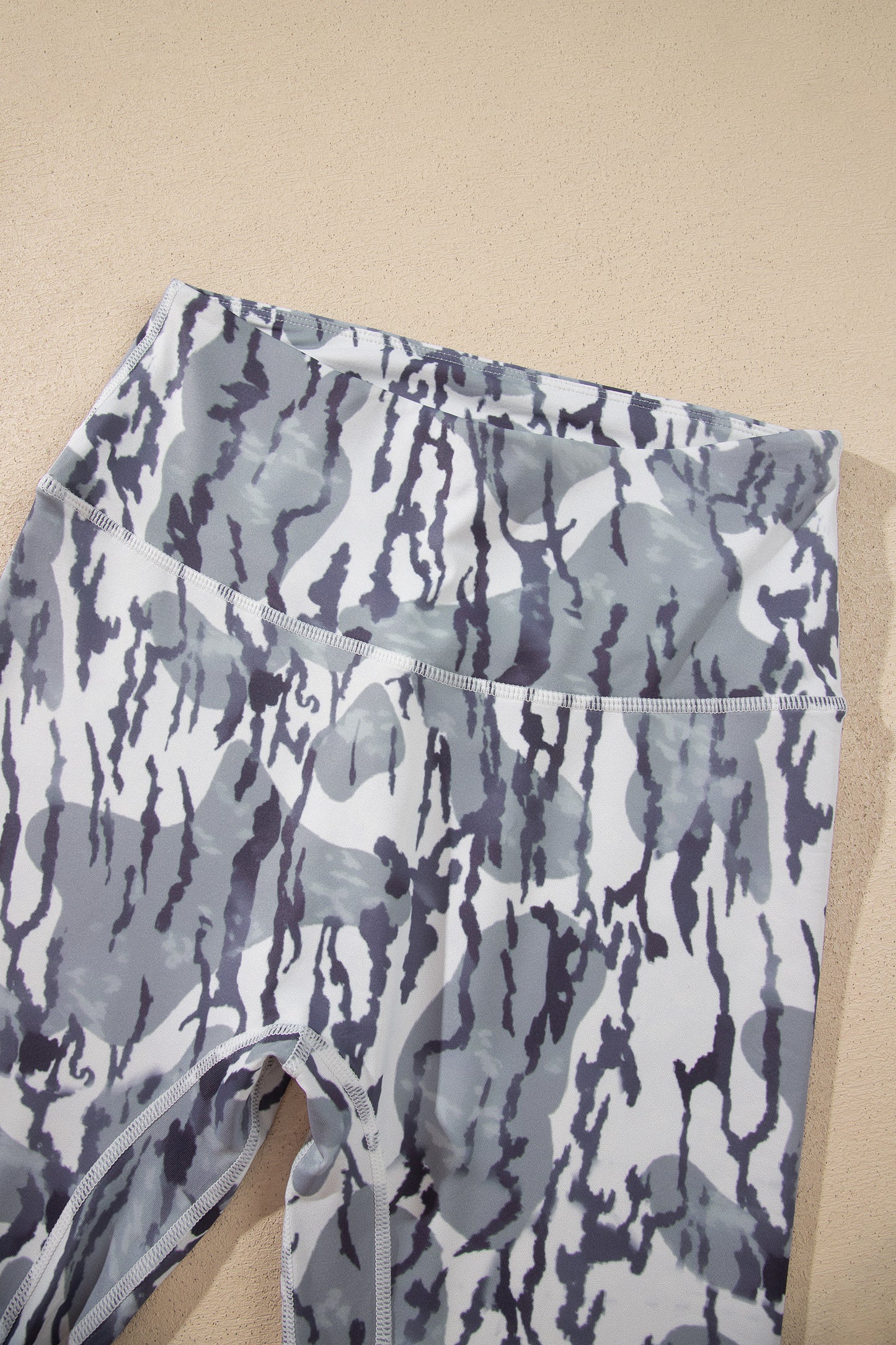 Multicolour Camouflage Pattern High Waist Leggings-Bottoms/Leggings-[Adult]-[Female]-2022 Online Blue Zone Planet