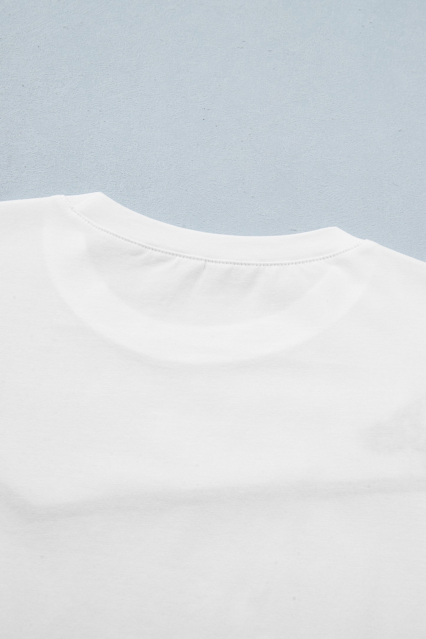 White Western Fashion Embroidered Casual Tee-Tops/Tops & Tees-[Adult]-[Female]-2022 Online Blue Zone Planet