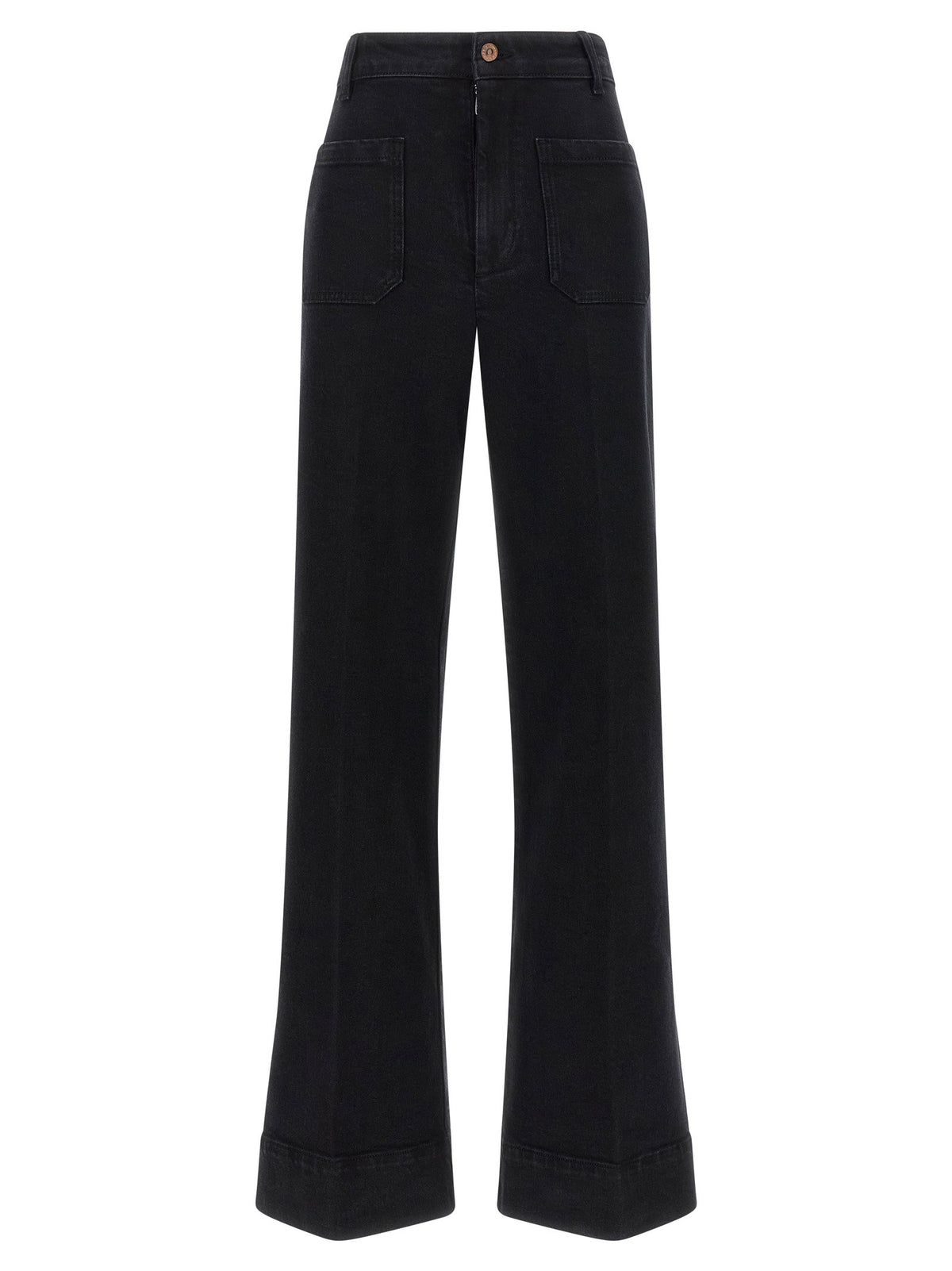 Victoria Beckham Alina Jeans-TOPS / DRESSES-[Adult]-[Female]-26-32-Black-2022 Online Blue Zone Planet