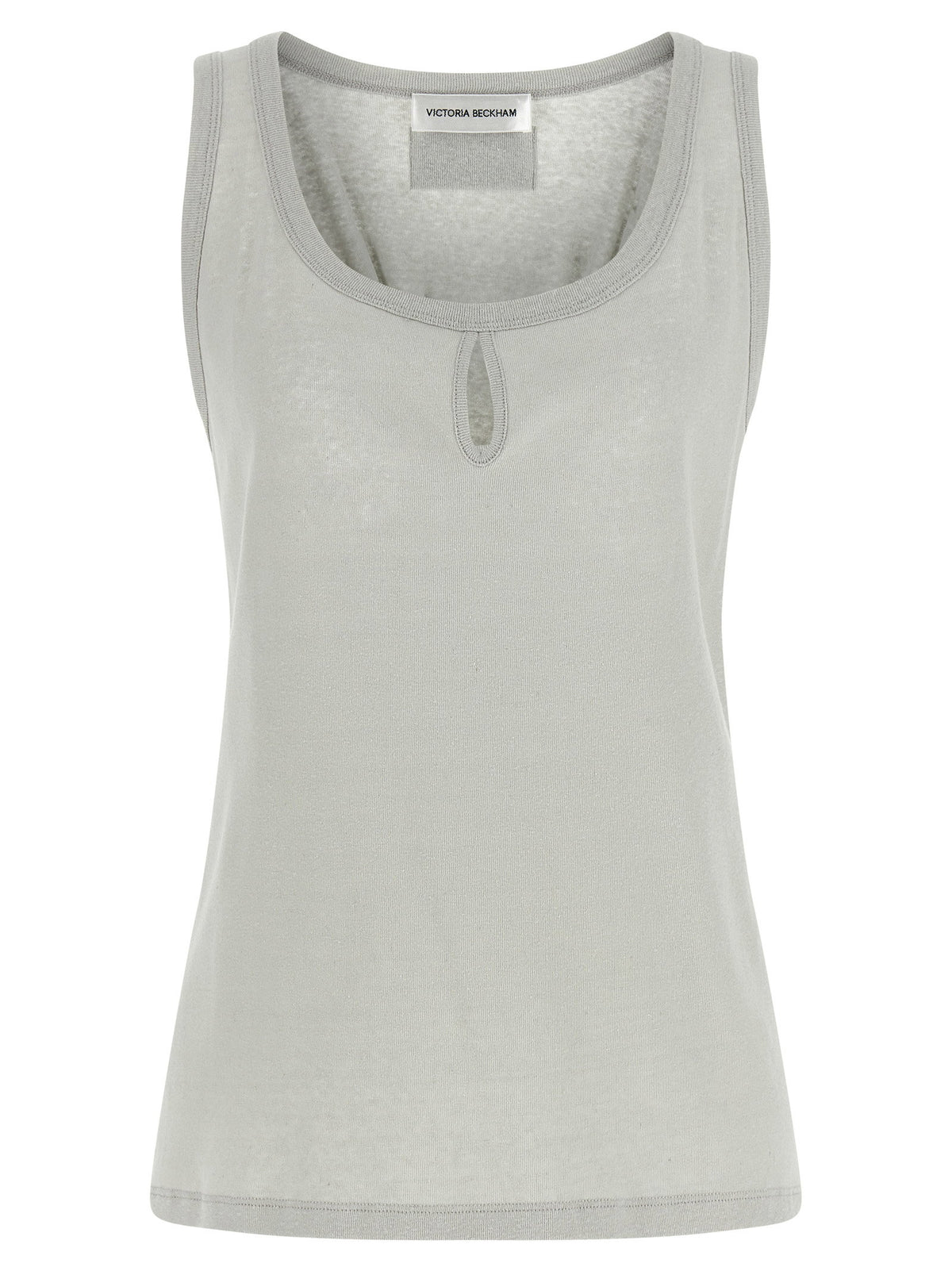 Victoria Beckham Split Tank Top-Topwear-[Adult]-[Female]-M-Gray-2022 Online Blue Zone Planet