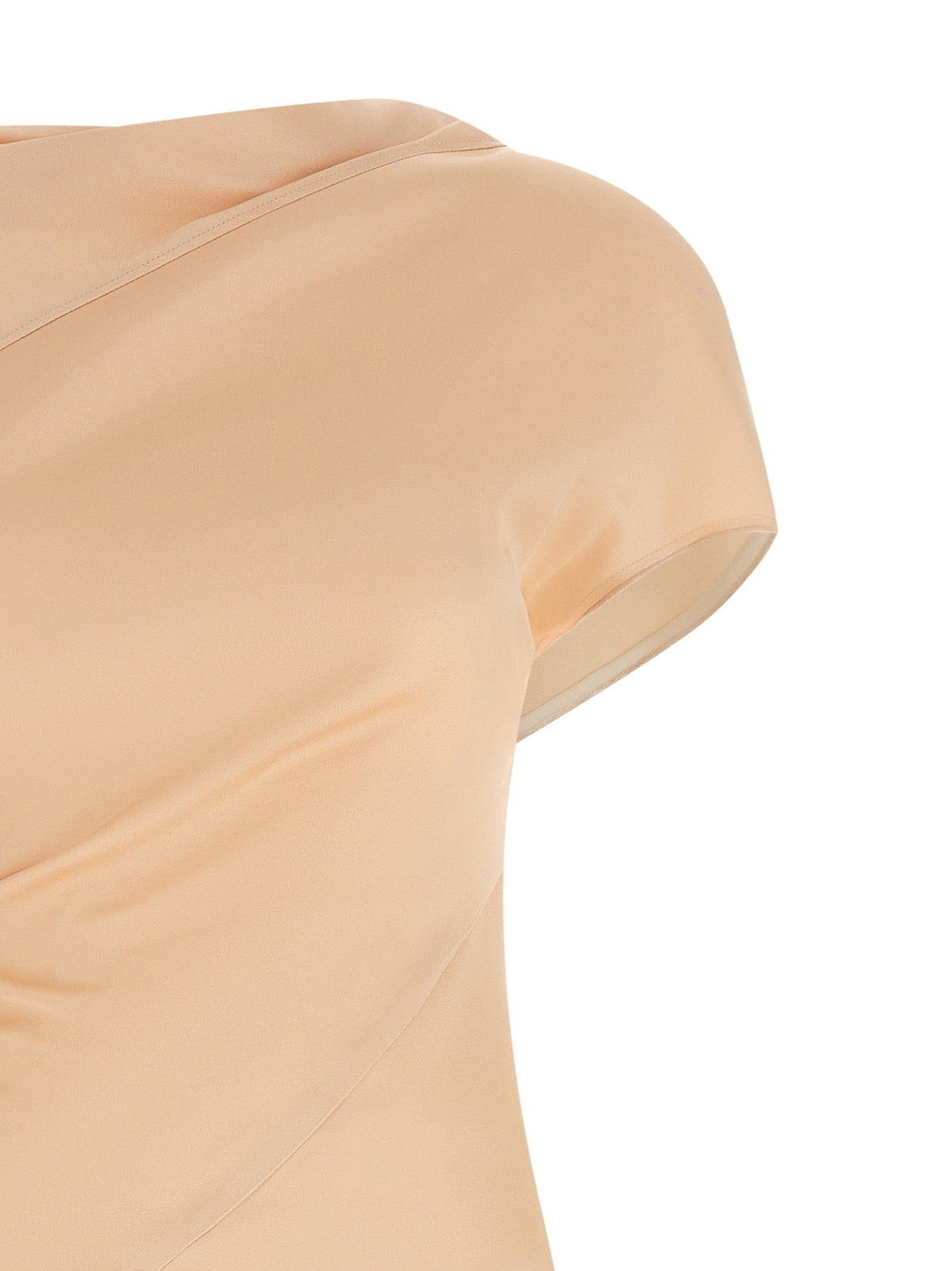 Victoria Beckham Asymmetric Twist Dress-Dresses-[Adult]-[Female]-2022 Online Blue Zone Planet