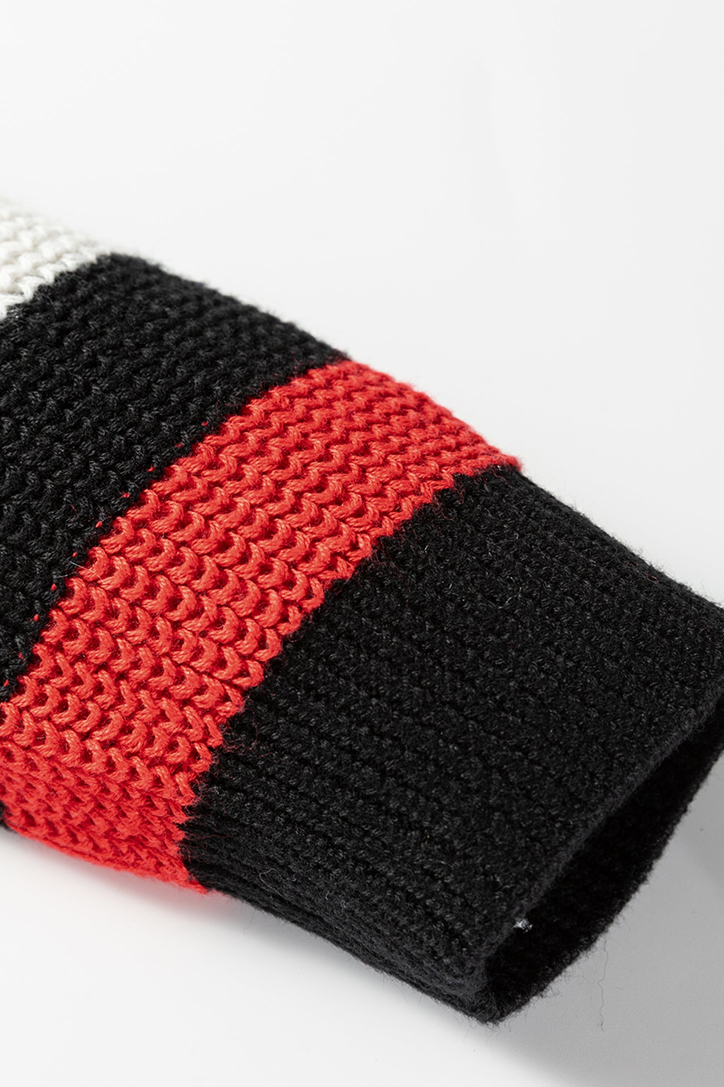 Black Contrast Striped Trim V Neck Drop Shoulder Sweater-TOPS / DRESSES-[Adult]-[Female]-2022 Online Blue Zone Planet