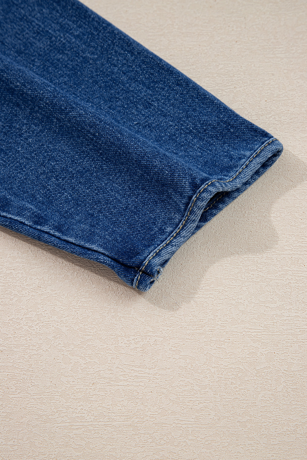 Sail Blue Vintage Fastening Big Patched Pockets Straight Cut Deep Wash Denim Jacket-Outerwear/Denim jackets-[Adult]-[Female]-2022 Online Blue Zone Planet