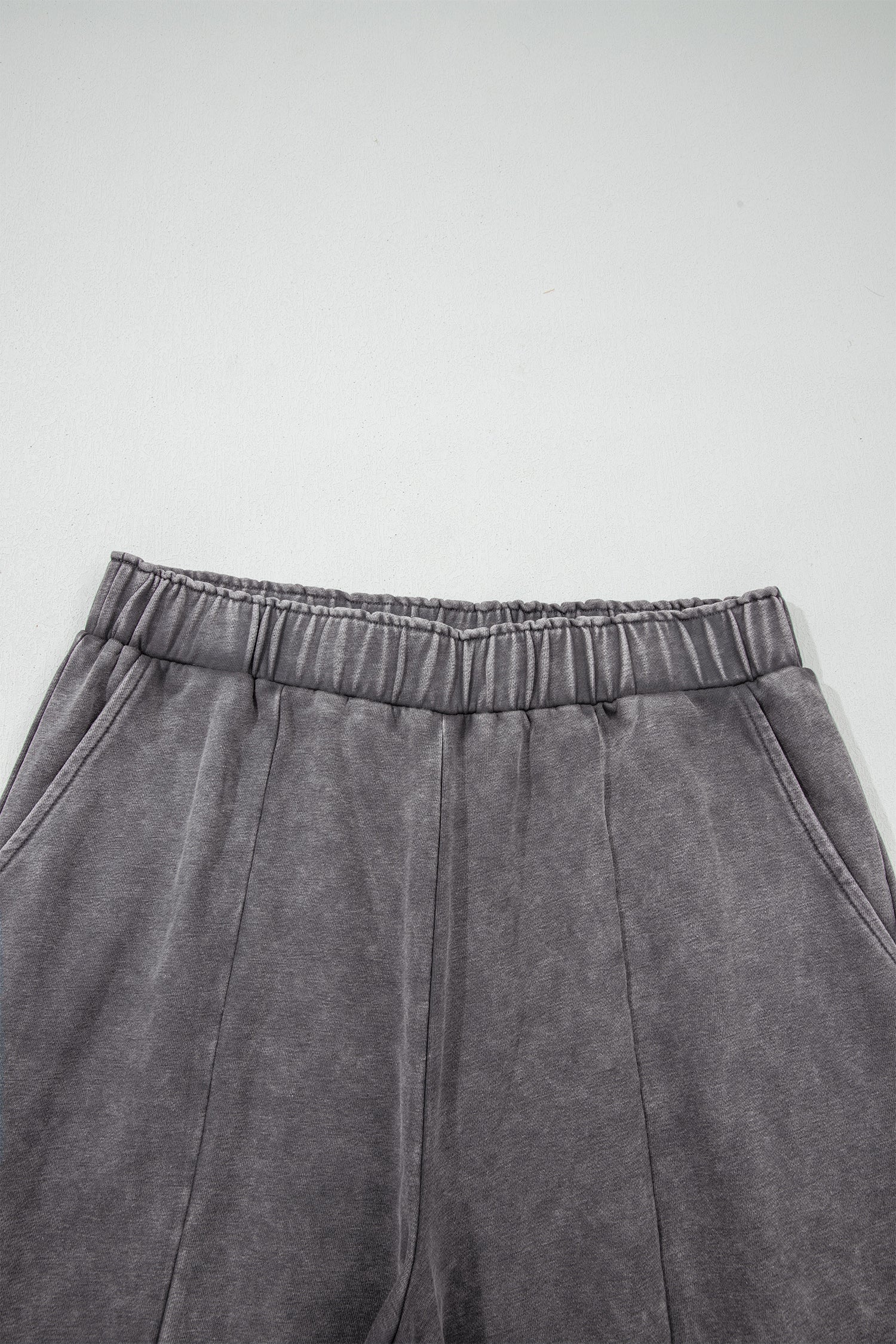 Dark Grey Mineral Wash Leopard Patchwork Loose Pants-Bottoms/Pants & Culotte-[Adult]-[Female]-2022 Online Blue Zone Planet