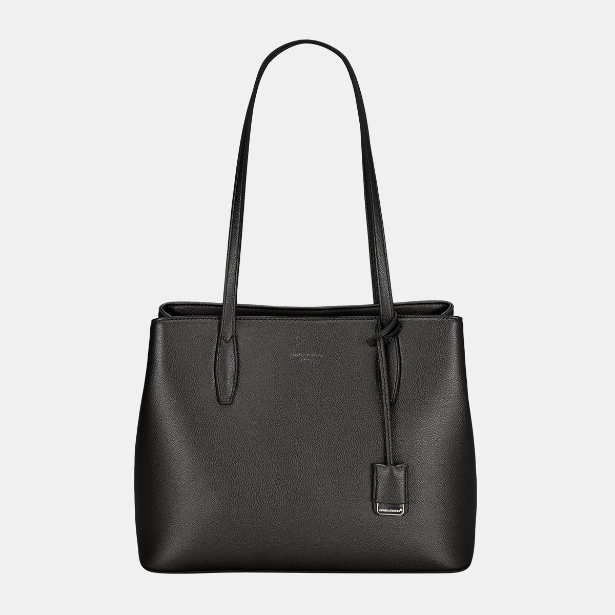 David Jones PU Leather Handbag-HANDBAGS-[Adult]-[Female]-Black-One Size-2022 Online Blue Zone Planet