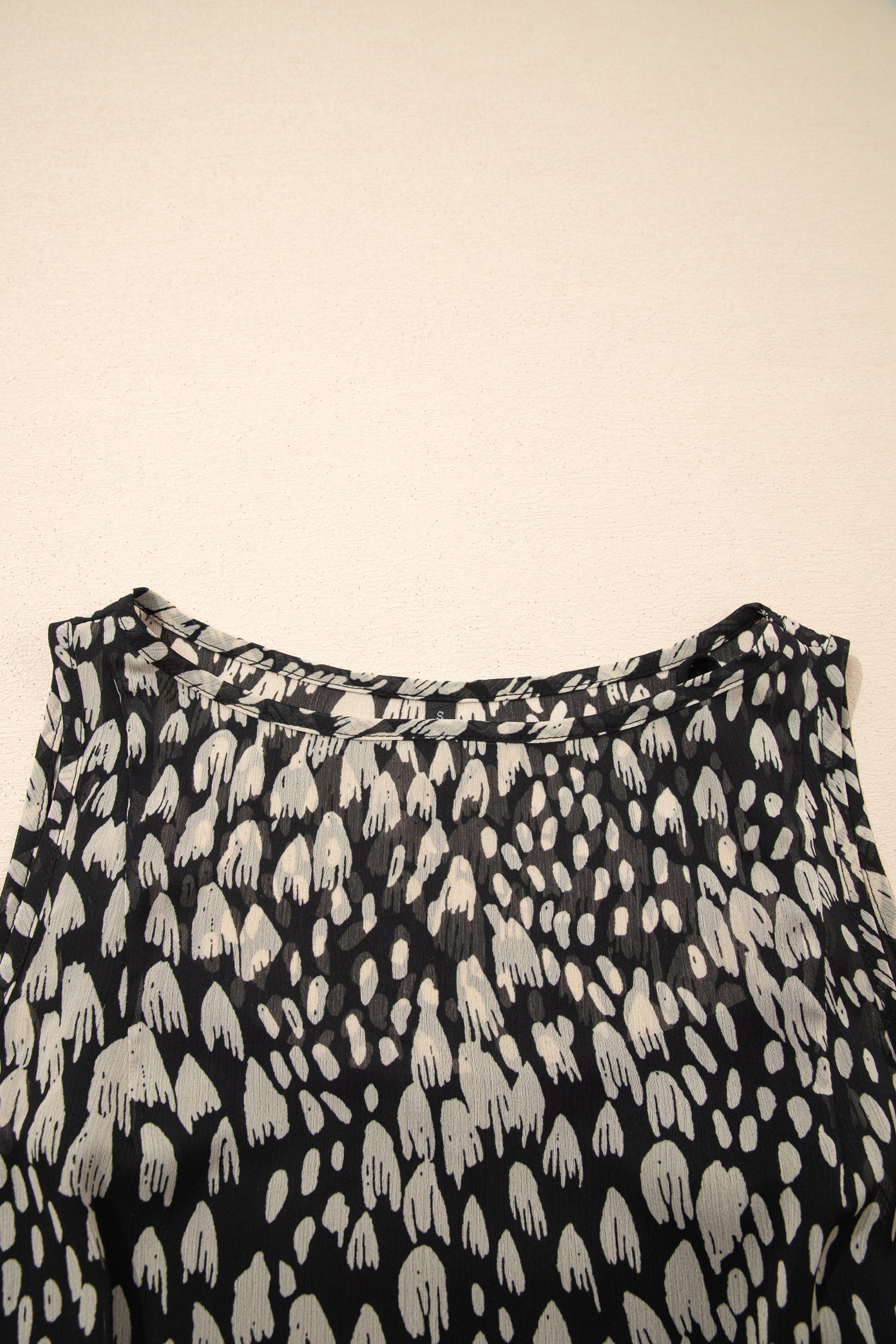 Black Printed Sleeveless Maxi Dress-TOPS / DRESSES-[Adult]-[Female]-2022 Online Blue Zone Planet