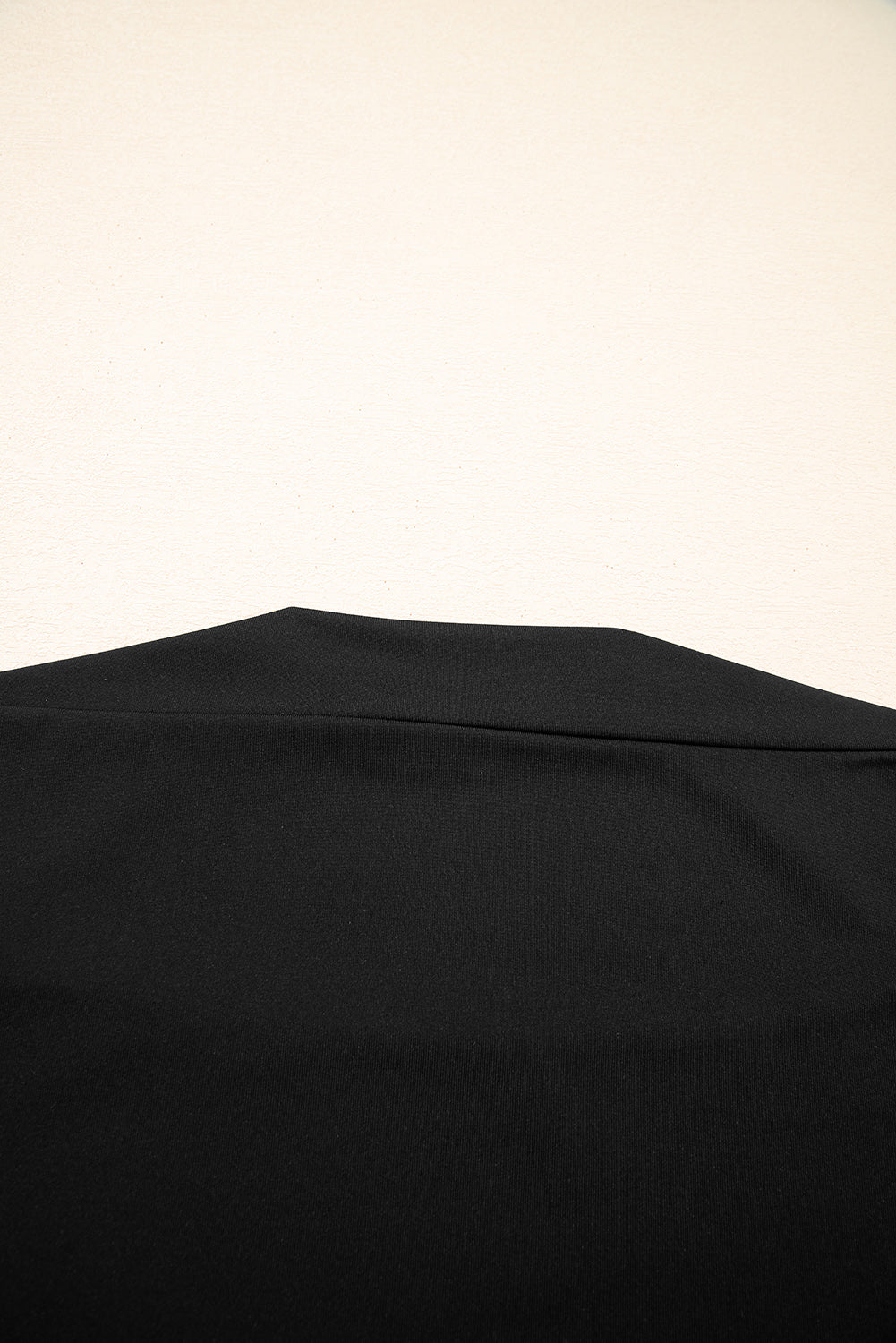 Black Crisscross Boat Neck Long Sleeve Slim Top-Tops/Long Sleeve Tops-[Adult]-[Female]-2022 Online Blue Zone Planet