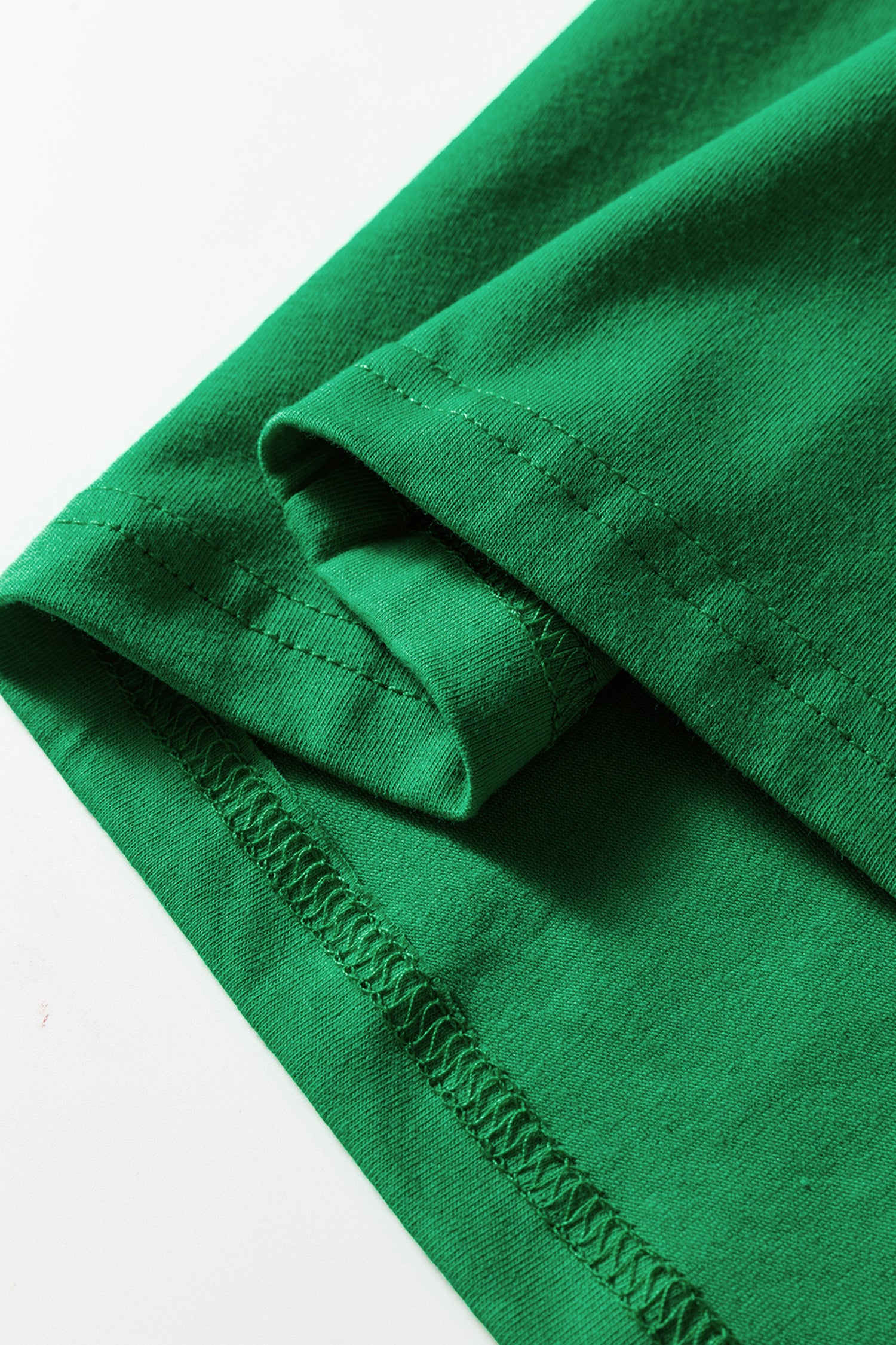 Bright Green Varsity Striped Accent Contrast Crew Neck Long Sleeve T Shirt-Tops/Long Sleeve Tops-[Adult]-[Female]-2022 Online Blue Zone Planet