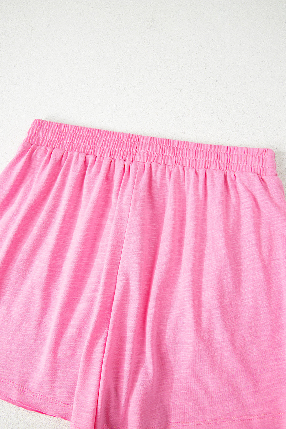 Sachet Pink Loose Fit Half Sleeve T Shirt and High Waist Skirt Set-Two Piece Sets/Two Piece Dresses-[Adult]-[Female]-2022 Online Blue Zone Planet