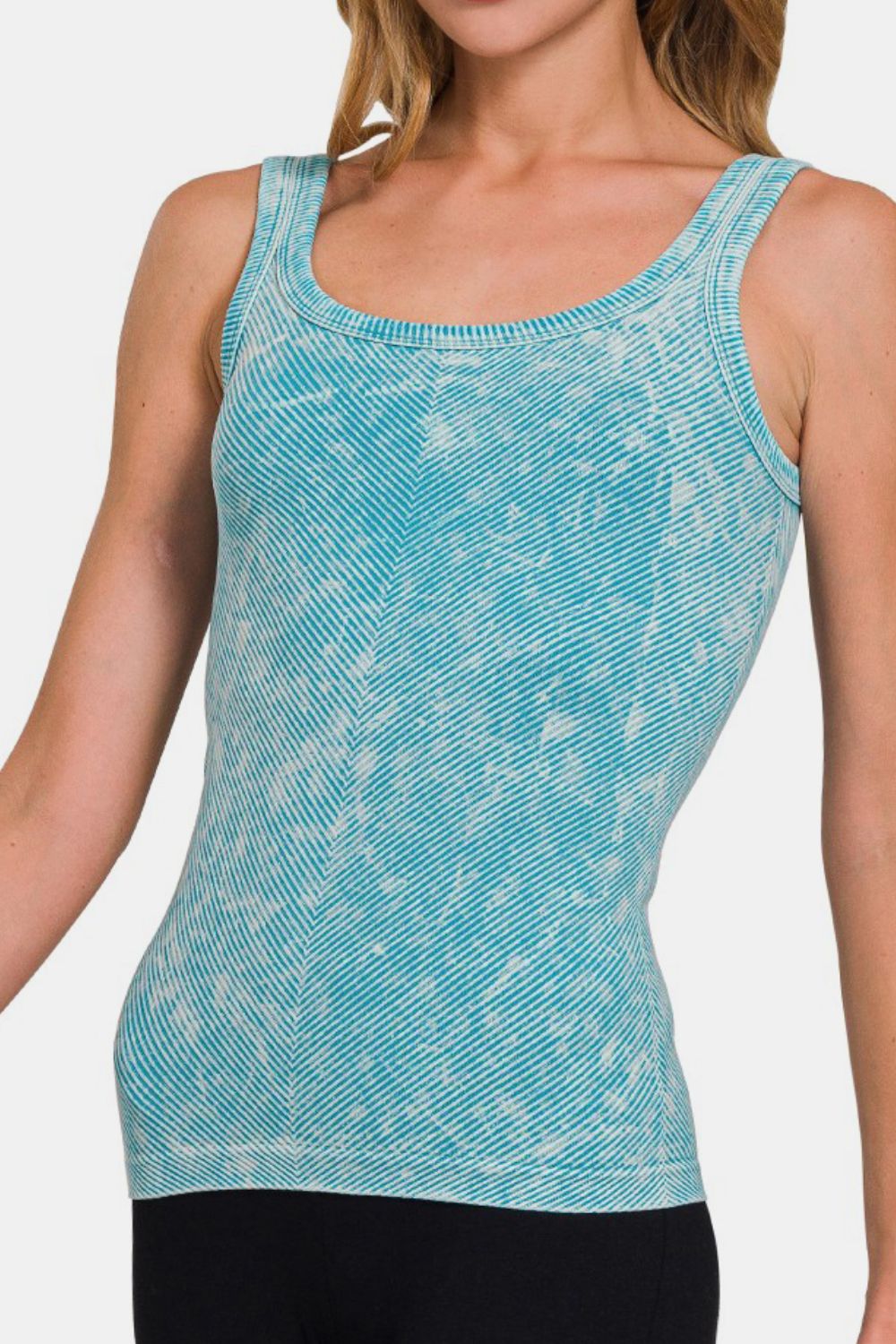 Zenana Ribbed Scoop Neck Tank-TOPS / DRESSES-[Adult]-[Female]-2022 Online Blue Zone Planet