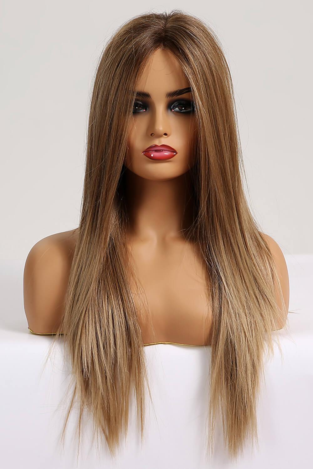 13*2" Lace Front Wigs Synthetic Long Straight 26'' 150% Density BLUE ZONE PLANET