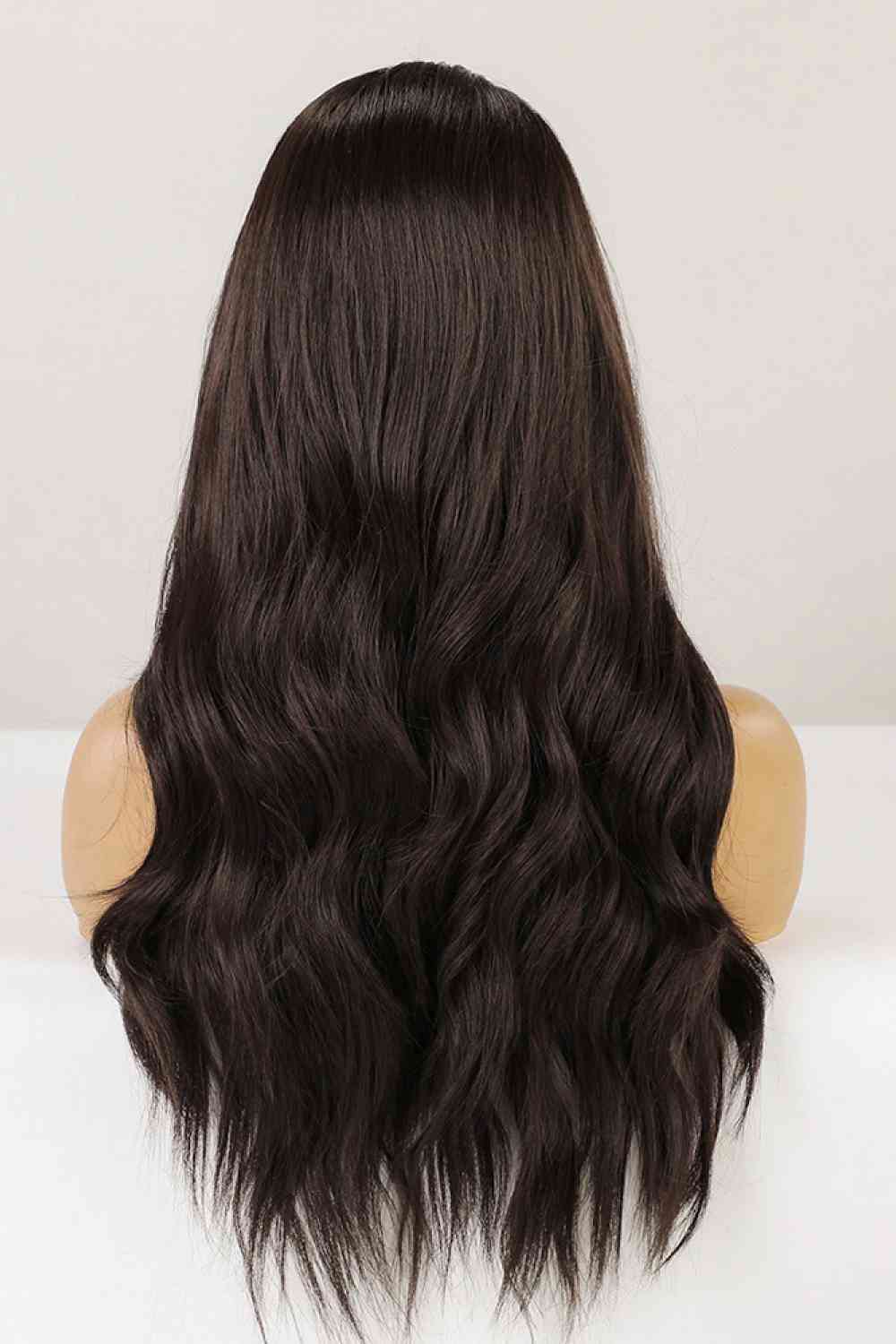 13*2" Lace Front Wigs Synthetic Long Wave 26" Heat Safe 150% Density in Brown BLUE ZONE PLANET