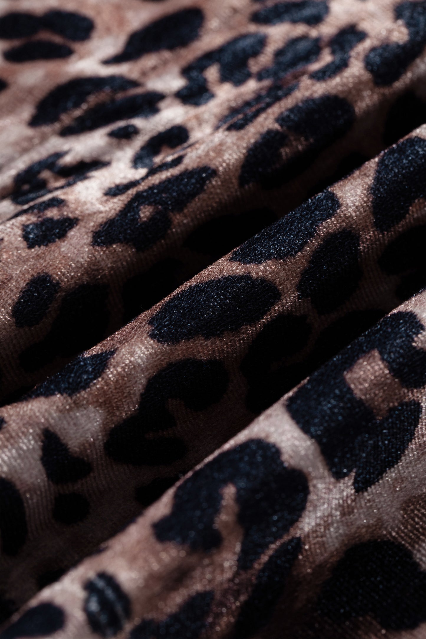 Brown Leopard Print Short Sleeve Mini Shift Silhouette Dress-TOPS / DRESSES-[Adult]-[Female]-2022 Online Blue Zone Planet