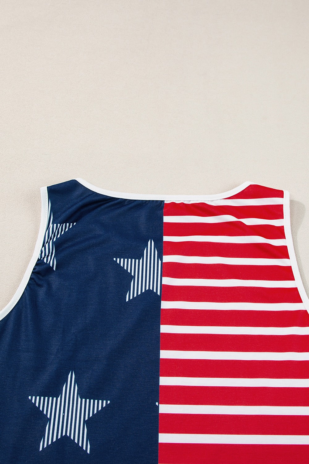 Blue Zone Planet | US Flag Round Neck Tank-TOPS / DRESSES-[Adult]-[Female]-2022 Online Blue Zone Planet