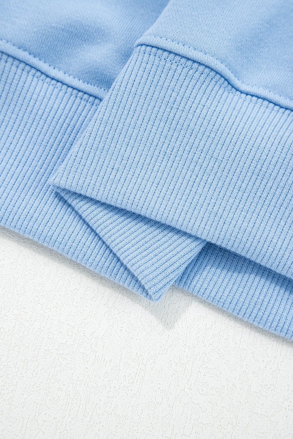 Beau Blue Floral Patchwork Drop Shoulder Pullover and Sweatpants Lounge Set-Loungewear & Sleepwear/Loungewear-[Adult]-[Female]-2022 Online Blue Zone Planet