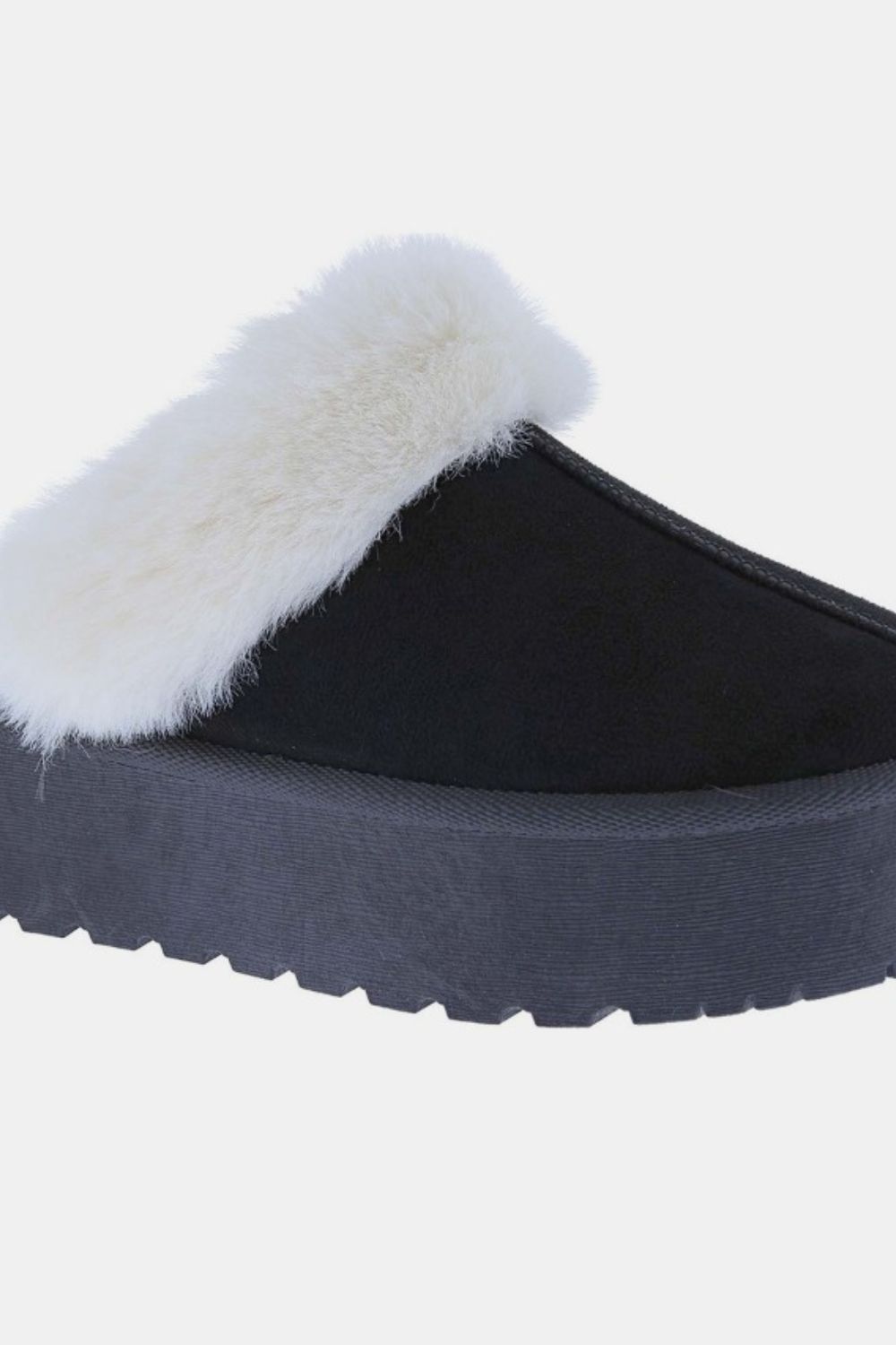 Blue Zone Planet | Weeboo Thick Bottom Fur Trim Snow Slippers-SHOES-[Adult]-[Female]-2022 Online Blue Zone Planet