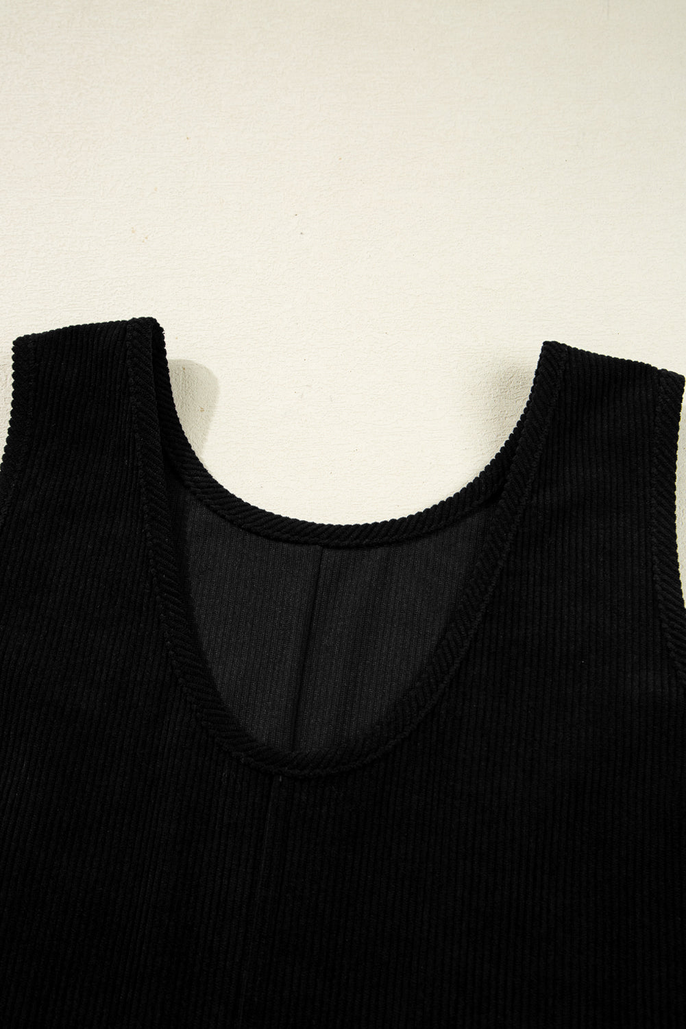 Black Corduroy Sleeveless Mini Dress With Patched Pockets-TOPS / DRESSES-[Adult]-[Female]-2022 Online Blue Zone Planet