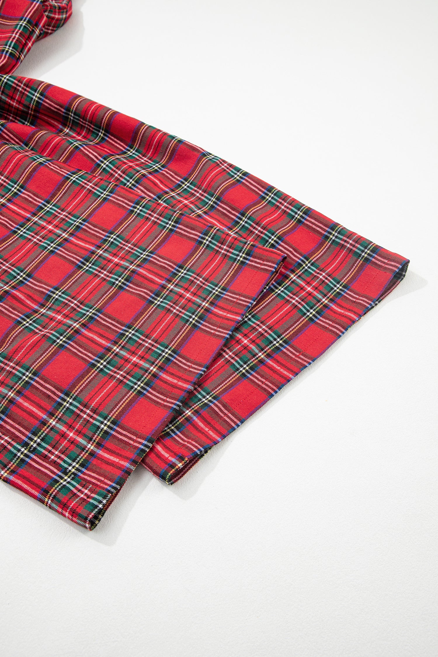 Red Festive Plaid Wide Leg Pull On Pants-TOPS / DRESSES-[Adult]-[Female]-2022 Online Blue Zone Planet
