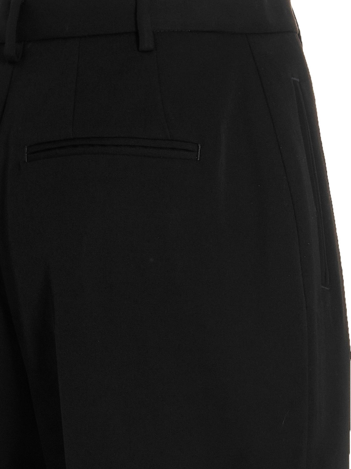 Tory Burch Wool Twill Pants-Trousers-[Adult]-[Female]-2022 Online Blue Zone Planet