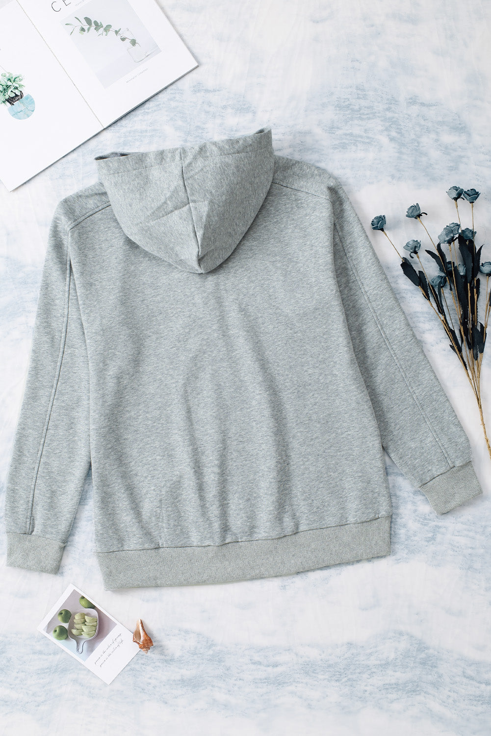 Lace Up Long Sleeve Hoodie-TOPS / DRESSES-[Adult]-[Female]-2022 Online Blue Zone Planet