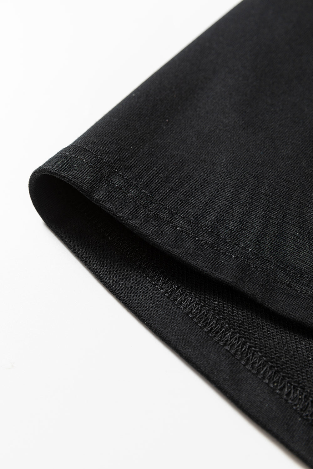 Black Contrast Piping Crewneck Pullover Mini Skirt Set-Two Piece Sets/Two Piece Dresses-[Adult]-[Female]-2022 Online Blue Zone Planet