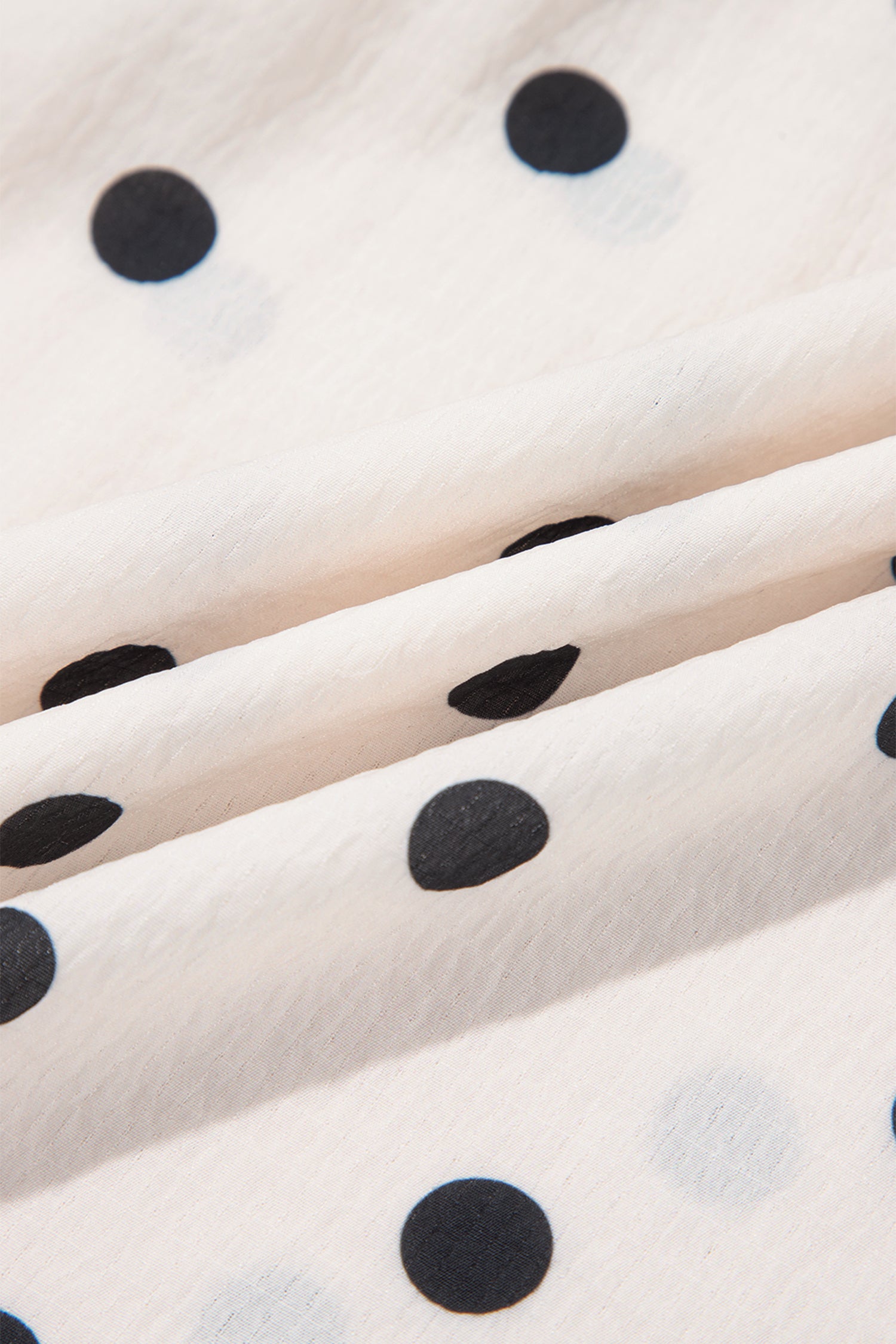 White Polka Dot Ruffled Slit Maxi Skirt-Bottoms/Skirts & Petticoat-[Adult]-[Female]-2022 Online Blue Zone Planet