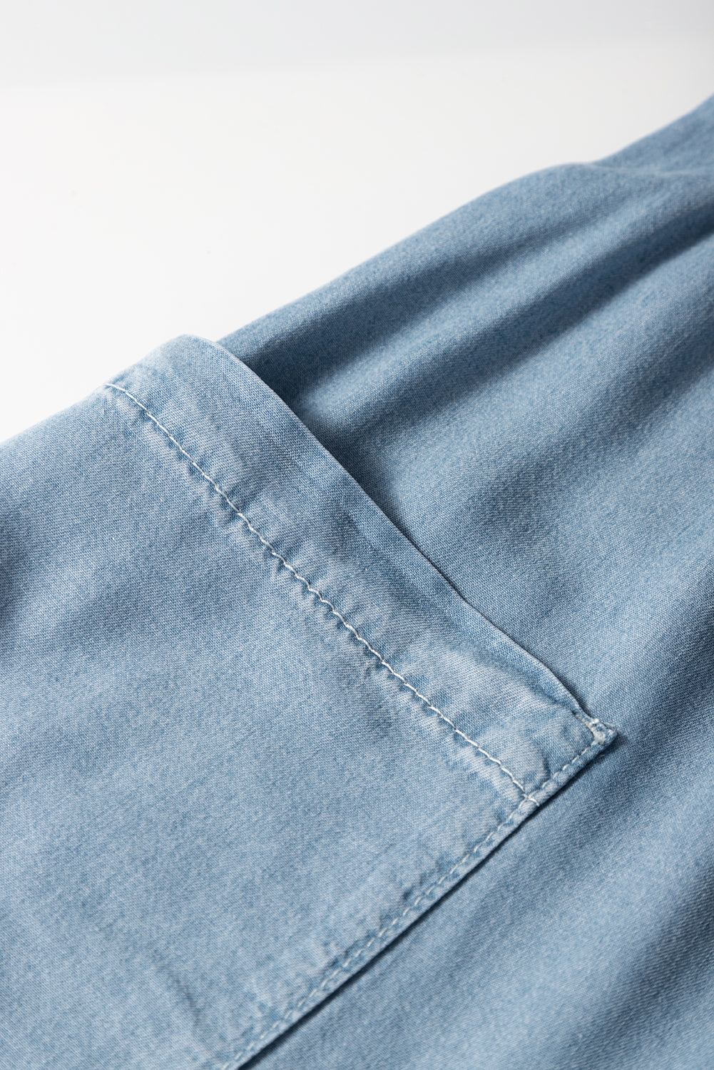 Beau Blue Buttoned Front High Waist Side Pockets Denim Maxi Skirt-Bottoms/Skirts & Petticoat-[Adult]-[Female]-2022 Online Blue Zone Planet