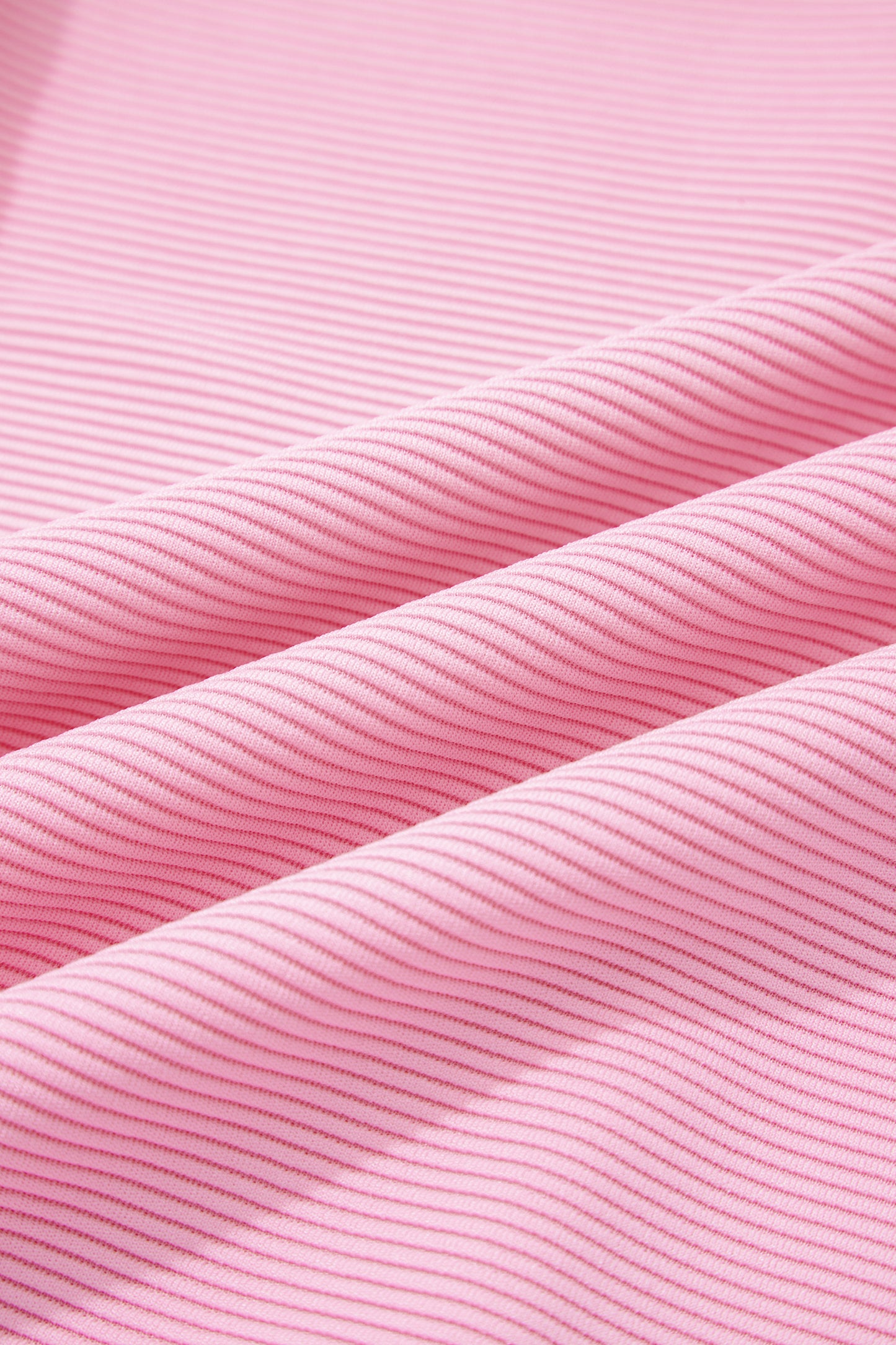 Pink Horizontal Ribbed Exposed Seam Detail Drop Shoulder Baggy Pullover-Tops/Long Sleeve Tops-[Adult]-[Female]-2022 Online Blue Zone Planet