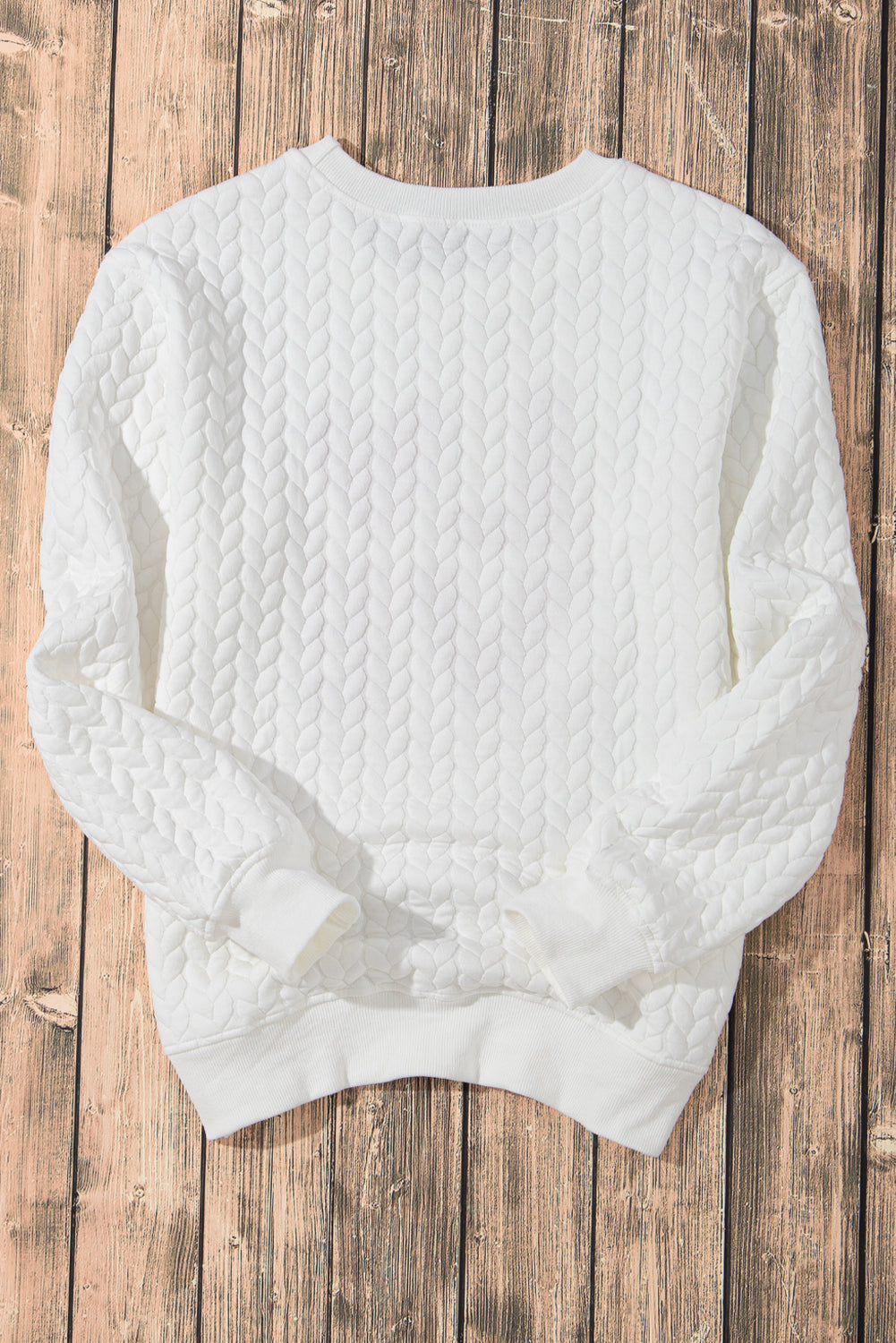 White Merry and Bright Quilted Sweatshirt-Sweatshirts & Hoodies-[Adult]-[Female]-2022 Online Blue Zone Planet