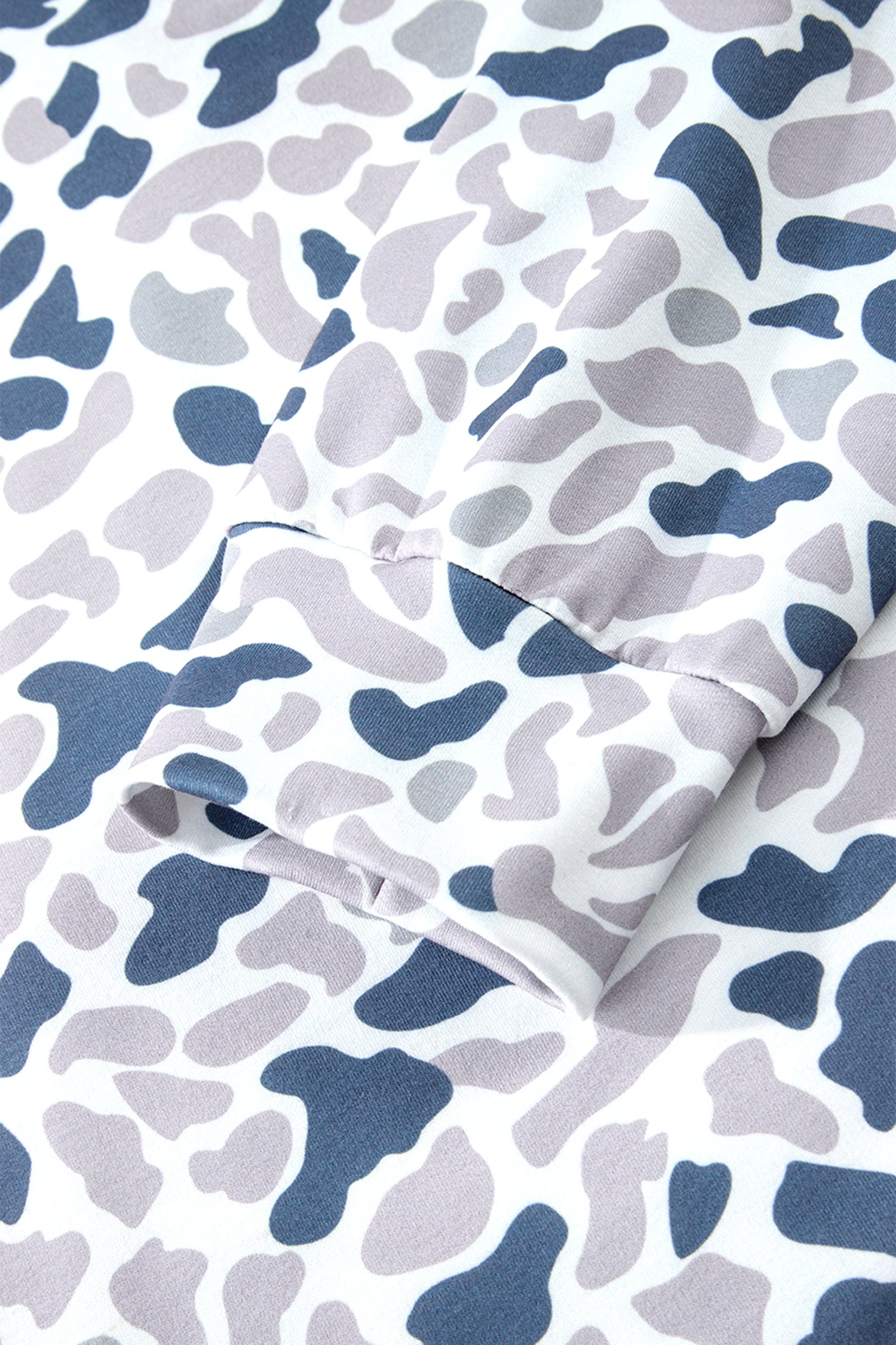 Multicolour Plus Camouflage Print Quarter Zip Kangaroo Pocket Pullover Sweatshirt-Plus Size/Plus Size Sweatshirts & Hoodies-[Adult]-[Female]-2022 Online Blue Zone Planet