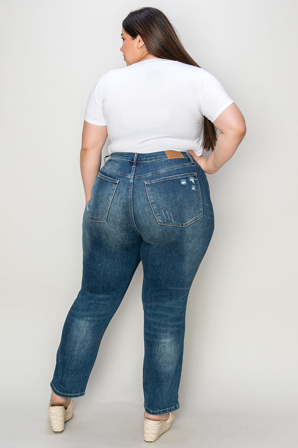 Blue Zone Planet | Judy Blue Full Size Tummy Control High Waist Slim Jeans-TOPS / DRESSES-[Adult]-[Female]-2022 Online Blue Zone Planet