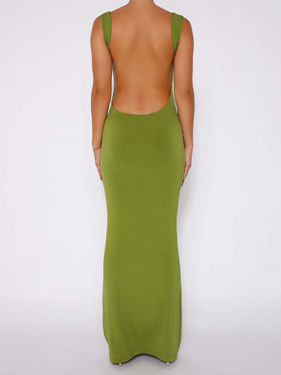 Backless Wide Strap Maxi Dress-TOPS / DRESSES-[Adult]-[Female]-2022 Online Blue Zone Planet