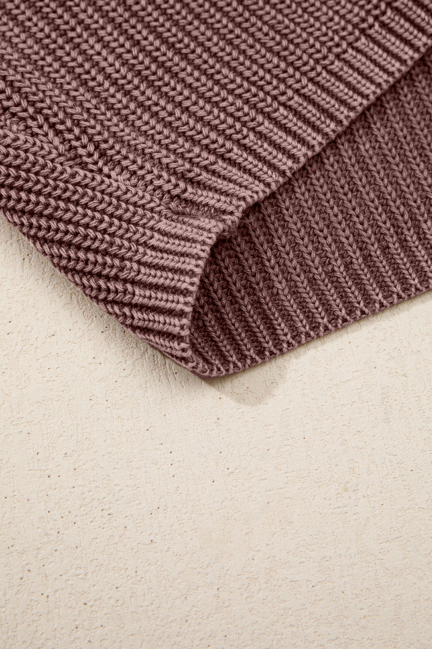 Dark Brown Mineral Washed Knit Button Polo Collar Loose Sweater-TOPS / DRESSES-[Adult]-[Female]-2022 Online Blue Zone Planet